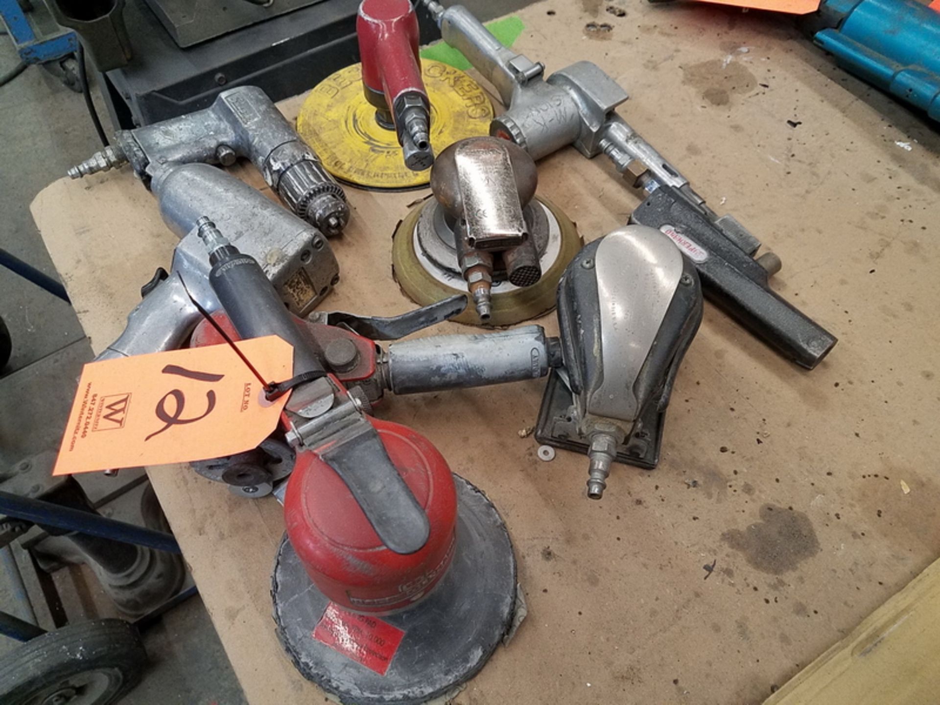 Lot - (9) Assorted Air Tools, to Include: (1) 1/2 in. Impact, (1) Snap-On Air Drill, (2) IR - Image 2 of 2