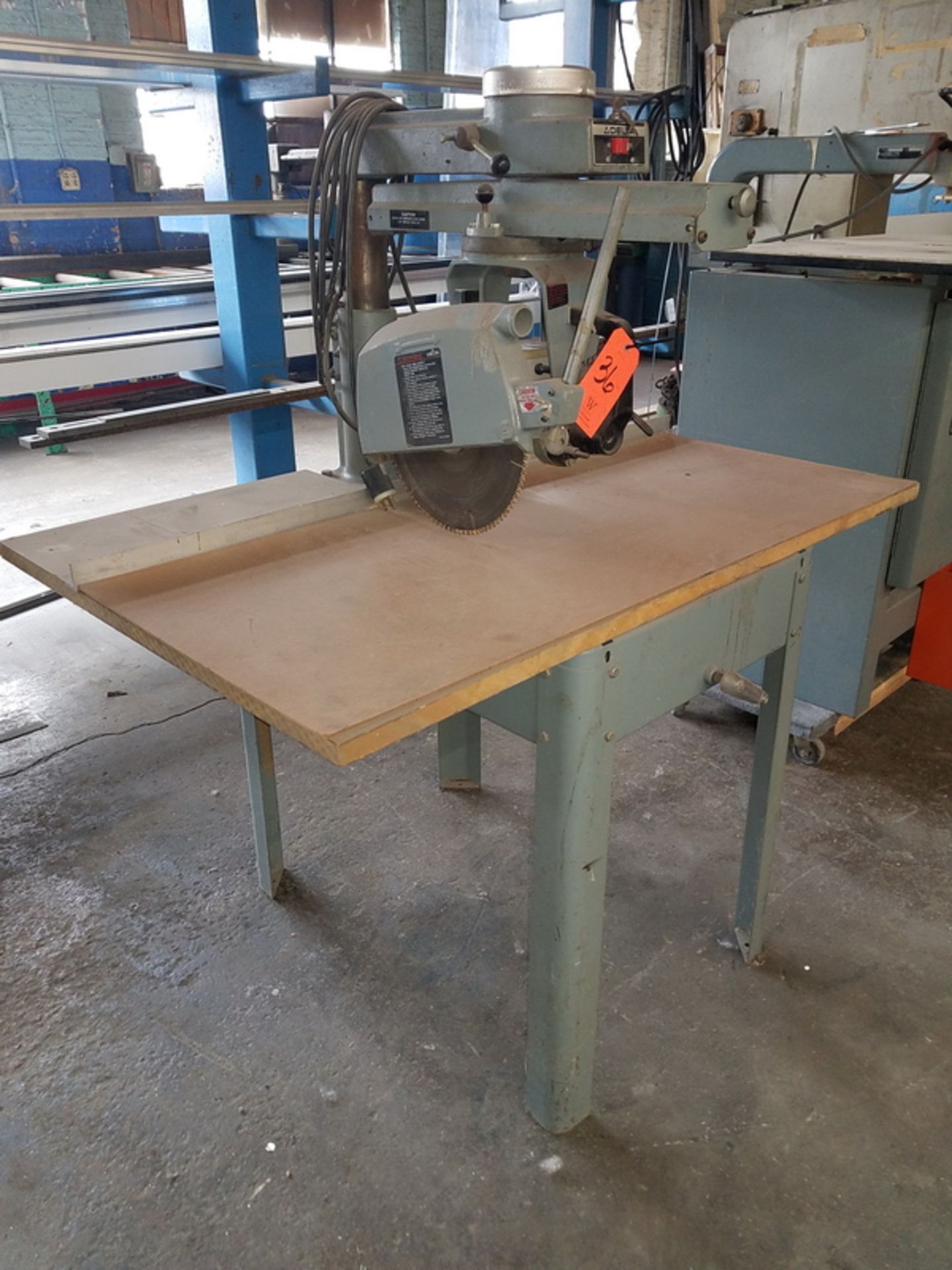 Delta 11 in. Radial Arm Saw; 1.58-HP, 115/230-Volt - Image 2 of 3