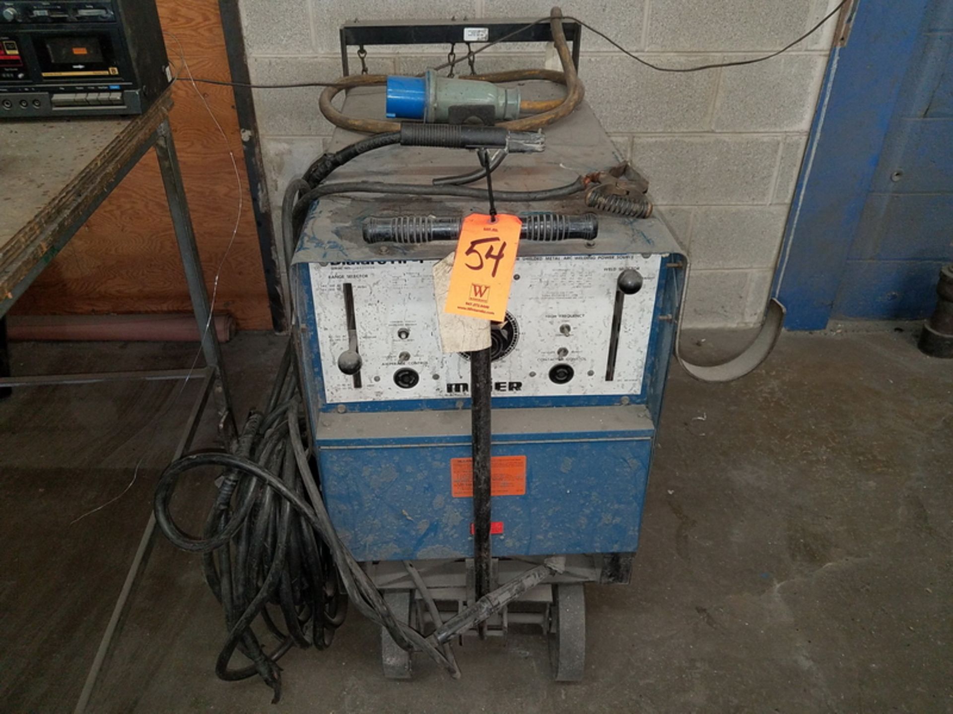 Miller 250-Amp Model Dialarc HF-P AC/DC Portable Arc Welding Power Source, S/N: JA429696; with Stick - Image 2 of 3