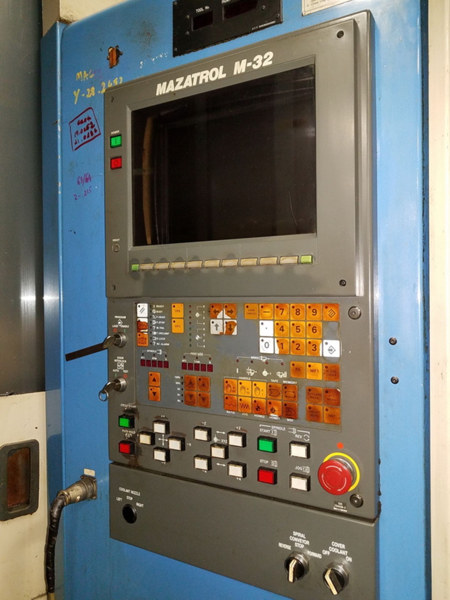 Mazak 3-Axis Model H-630 CNC Horizontal Machining Center, S/N: 78498 (1989); with 40-Position - Image 7 of 13