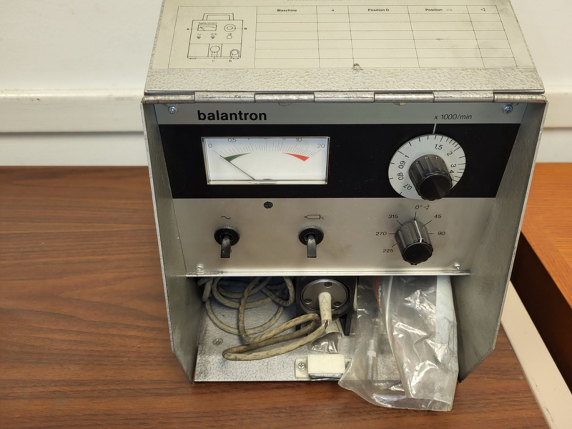 Kistler Instruments Balantron 2003 Grinding Wheel Balancer, S/N: 44241; (Removal Cost: $10) - Image 2 of 2