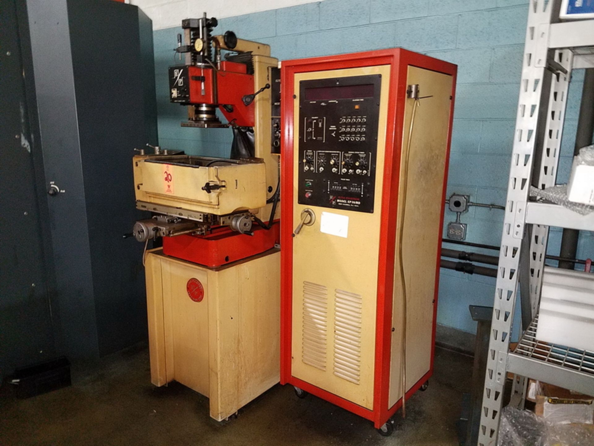 Eltee Pulsitron TR20 Bench-Top Electrode EDM, S/N: 878; with T-Slot Production Table, System 3R