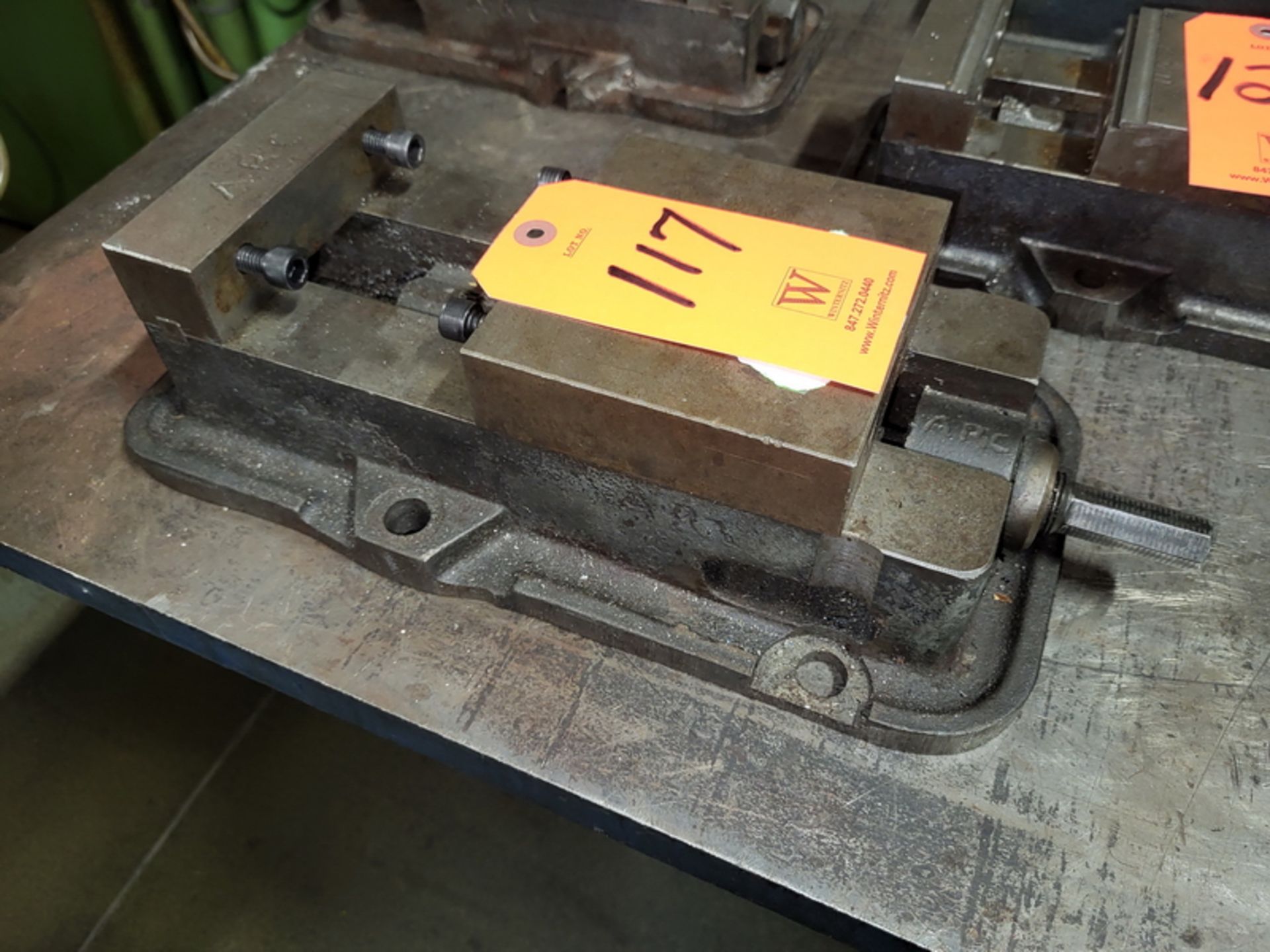 5 in. Machine Vise; (Missing Handle) (Removal Cost: $10)