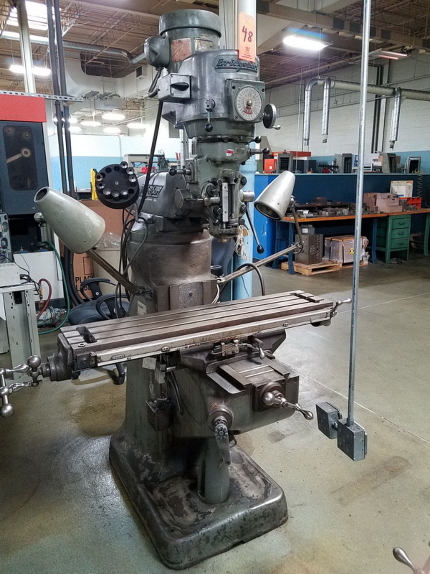 Bridgeport 1-1/2 HP Vertical Milling Machine, S/N: 167856; with R8 Spindle, 5 in. Quill - Image 2 of 5