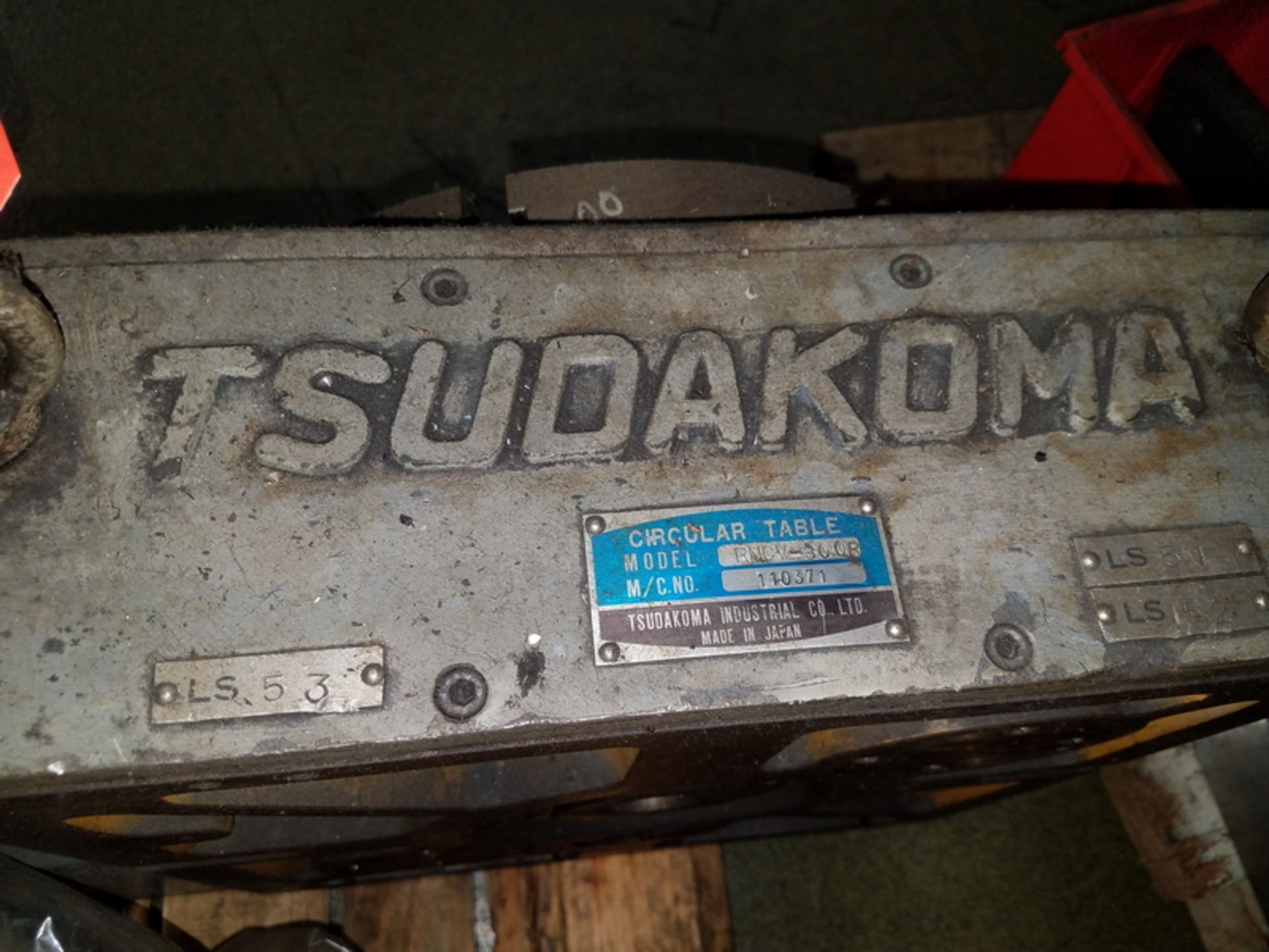 Tsudakoma 12 in. Model RNCV-300R Rotary 4th Axis, S/N: 110371; with 12 in. Dia. T-Slot Table (on - Image 3 of 3