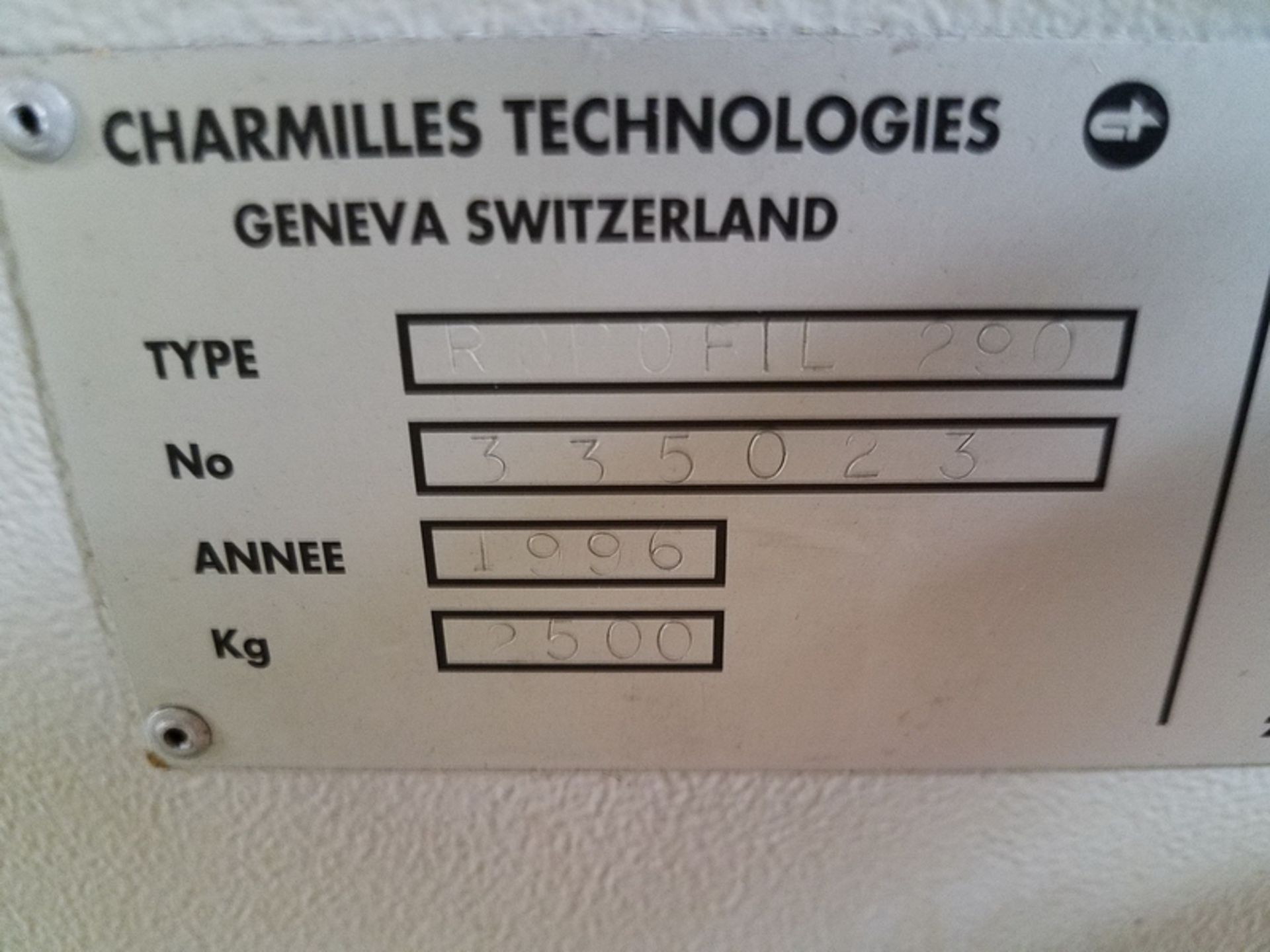 Charmilles Technologies Robofil 290 CNC Wire EDM, S/N: 6.2373/335023 (1996); 380-Volt, 60-Hz, 3- - Image 8 of 9