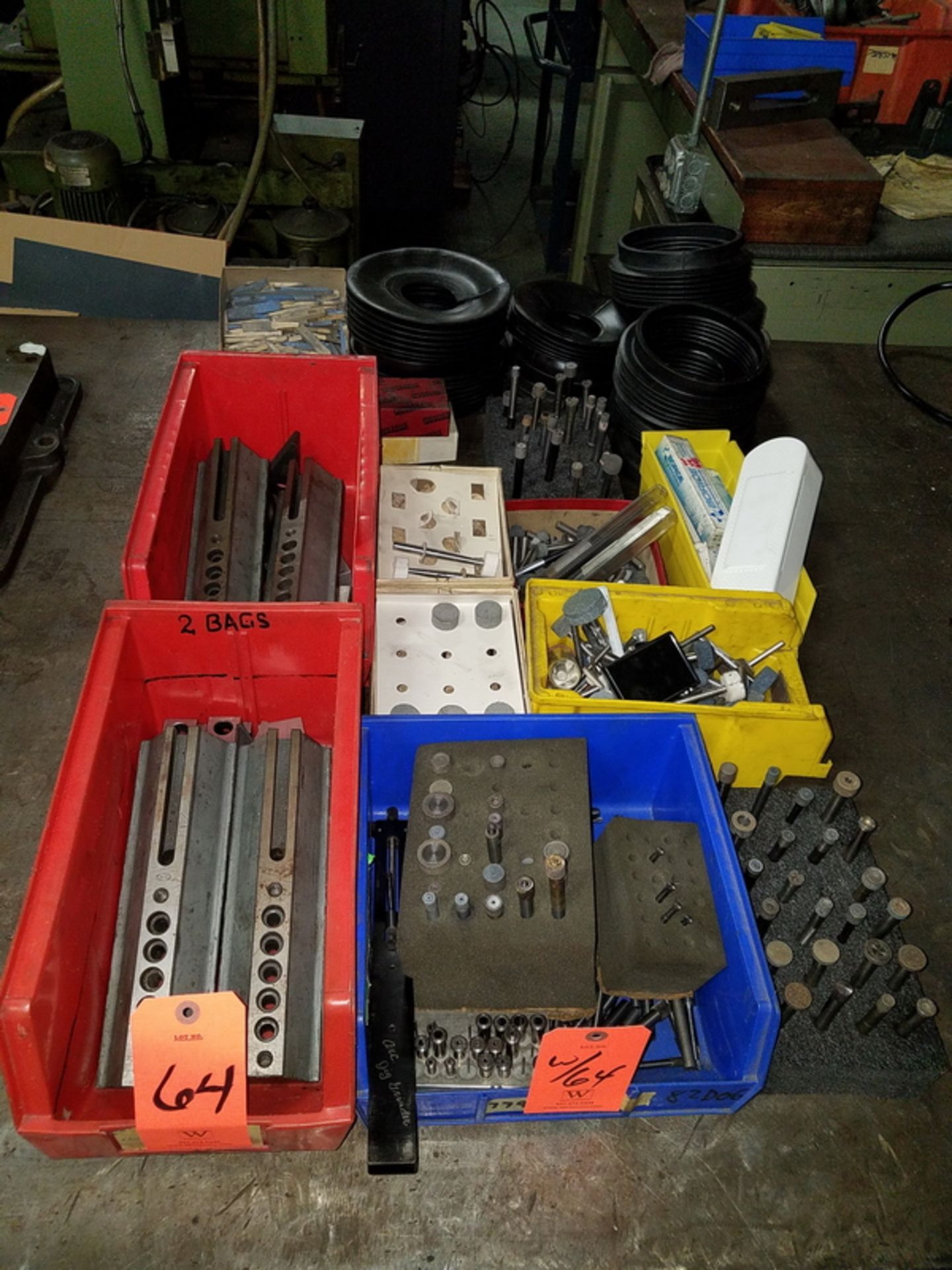 Lot - Assorted Jig Grinder Tooling, to Include: (4) 3 in. x 10 in. Parallels, Assorted Set-Up