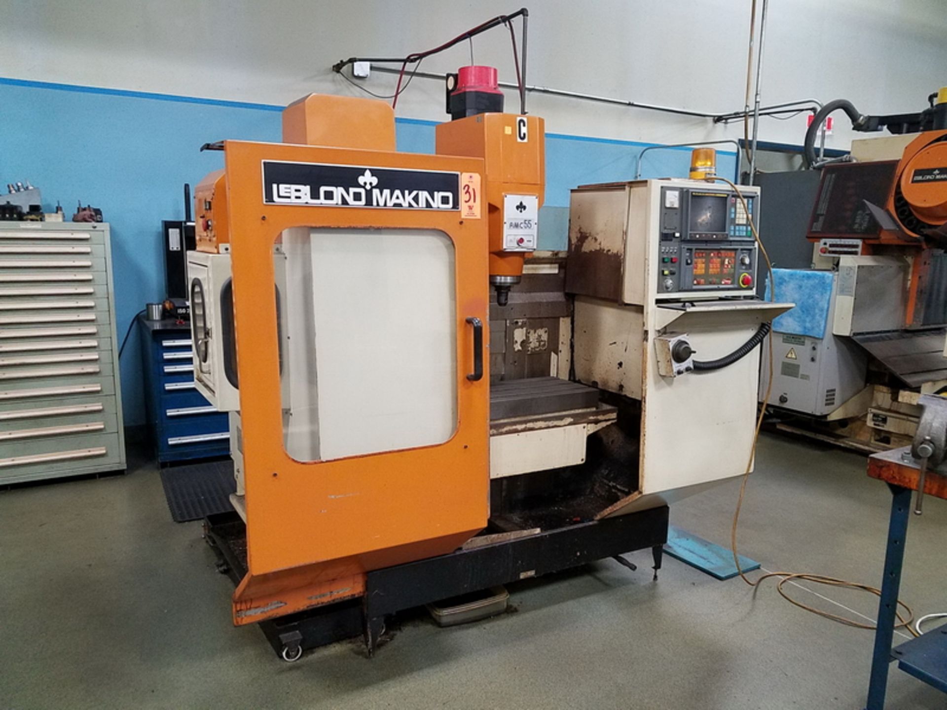 LeBlond Makino RMC 55 A10 CNC Vertical Machining Center, S/N: MAM8873; with 10-Position Automatic - Image 2 of 7