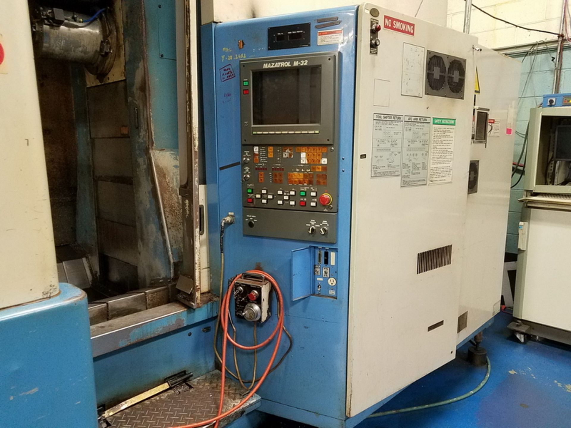 Mazak 3-Axis Model H-630 CNC Horizontal Machining Center, S/N: 78498 (1989); with 40-Position - Image 4 of 13