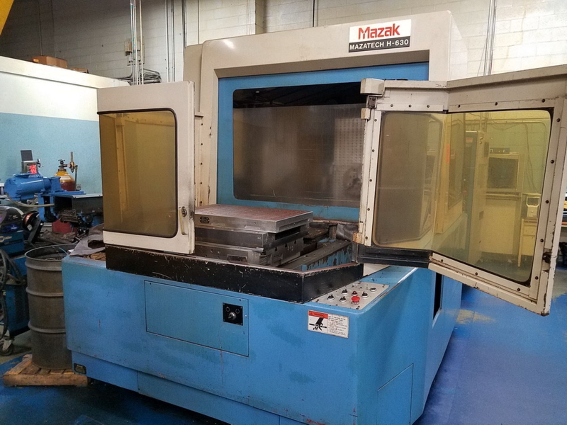 Mazak 3-Axis Model H-630 CNC Horizontal Machining Center, S/N: 78498 (1989); with 40-Position - Image 9 of 13