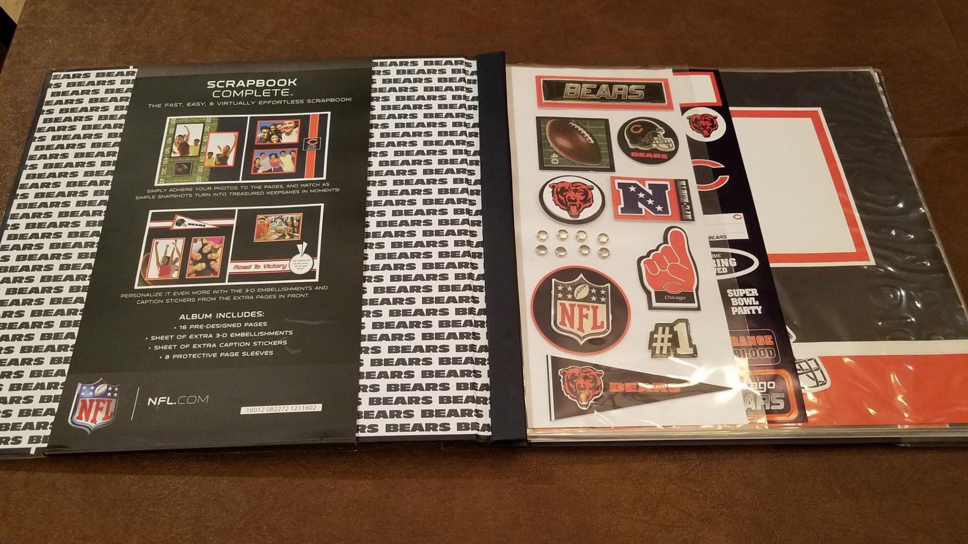 Chicago Bears 16-Page Scrapbook (Still in Protective Plastic) - Image 2 of 14