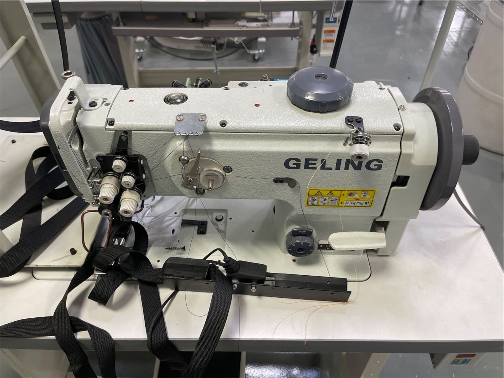 Nitron-Geling Model GL-1560 Double Needle Automatic Walking Foot Sewing Machine, S/N: 17080041; with - Image 2 of 9