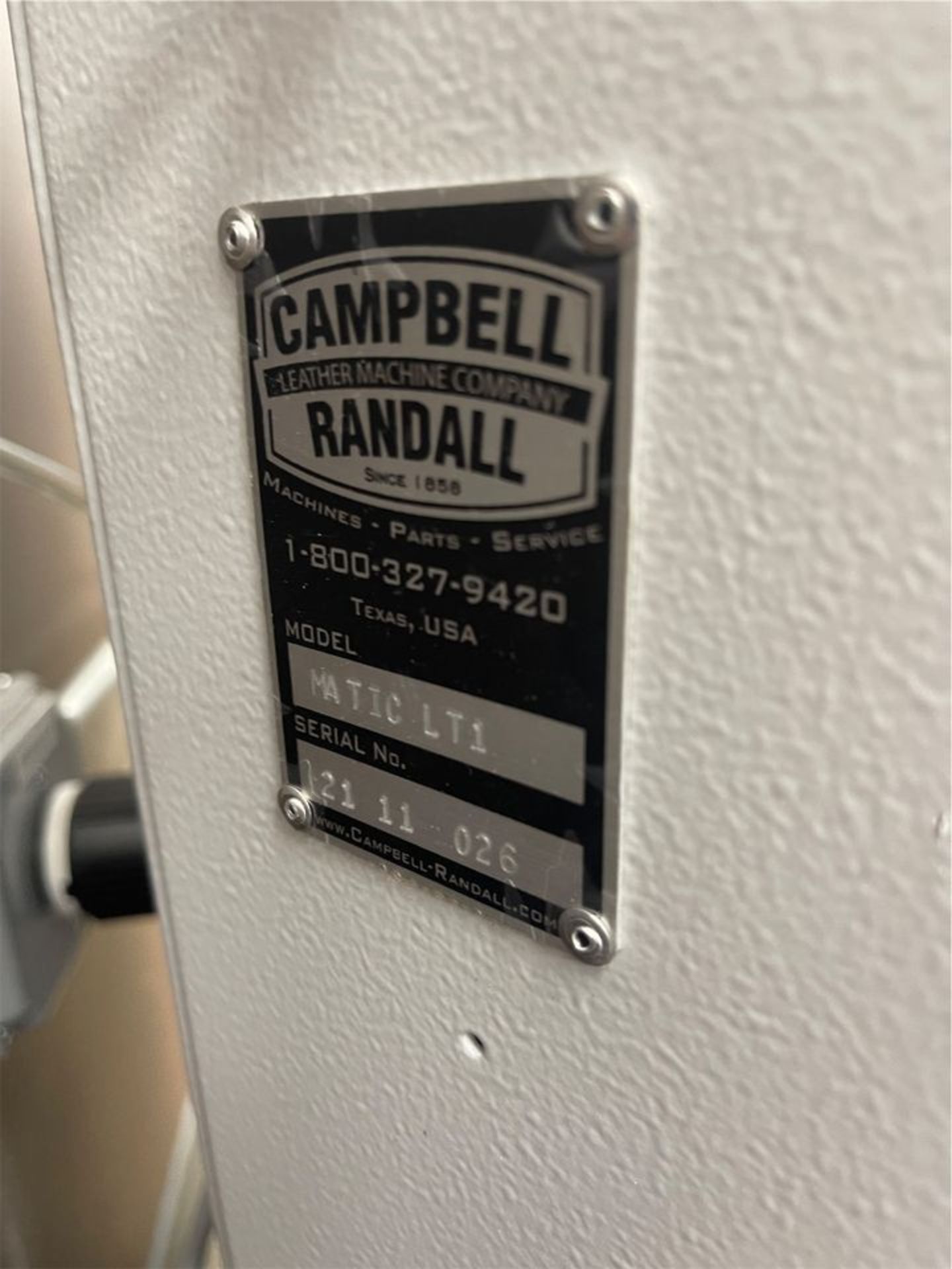 Campbell-Randall Model Linea 20 Matic-LT1 Semi-Automatic Belt Stitching Machine, S/N: 21-11-026 ( - Image 11 of 11