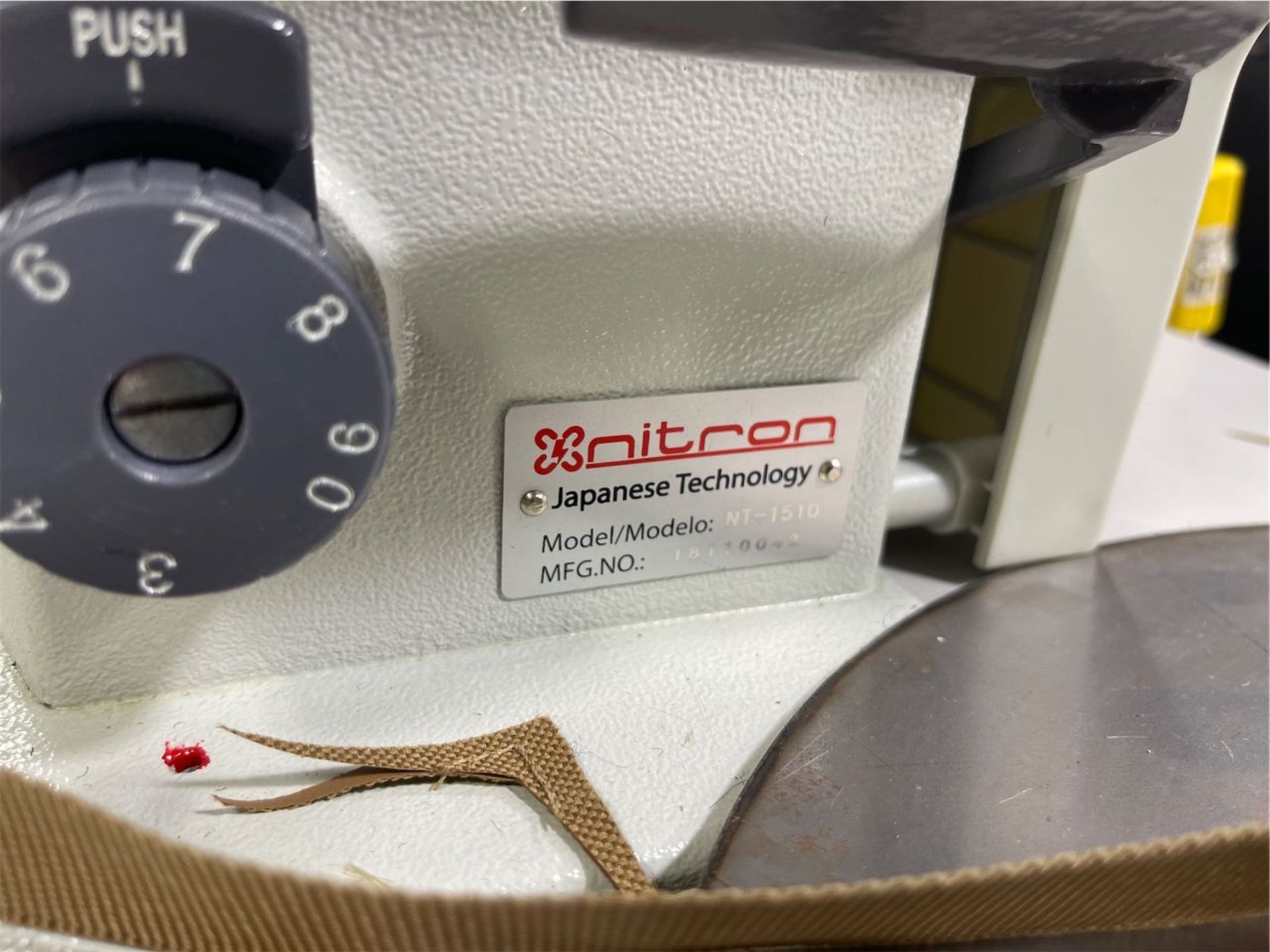 Nitron Model NT-1510 Single Needle Automatic Walking Foot Sewing Machine, S/N: 18110042; with - Image 8 of 8