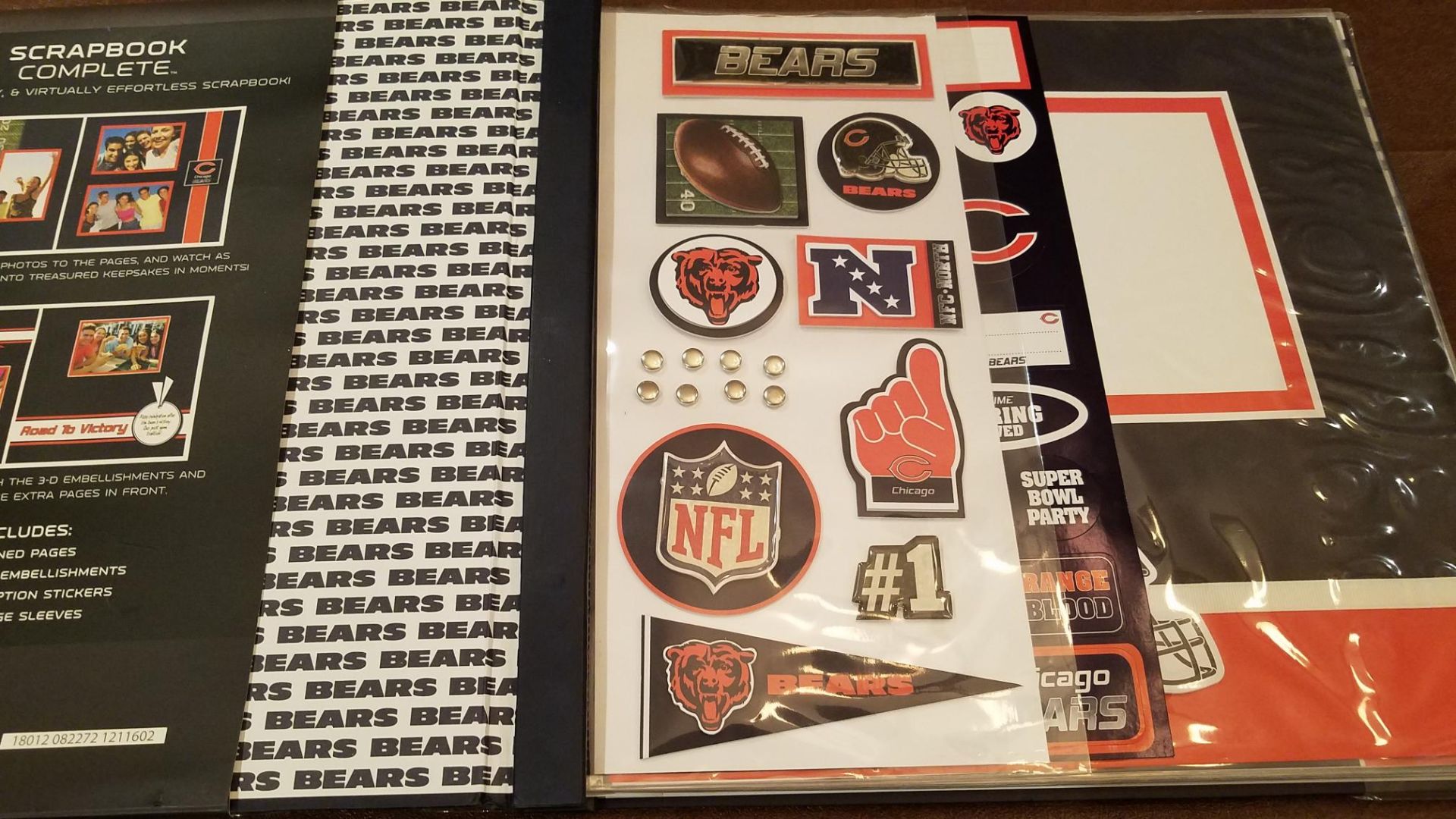 Chicago Bears 16-Page Scrapbook (Still in Protective Plastic) - Image 3 of 14