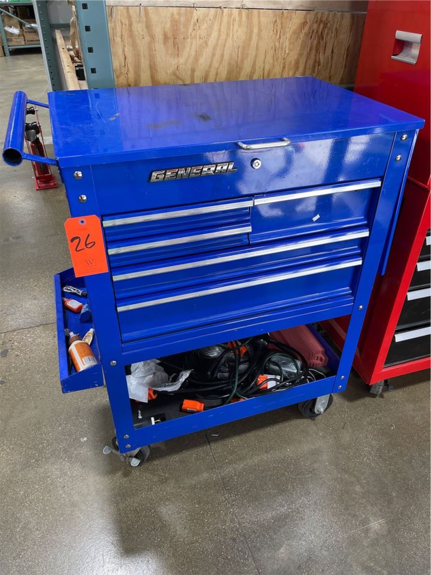General Portable Tool Cabinet; with Contents of Misc. Tools