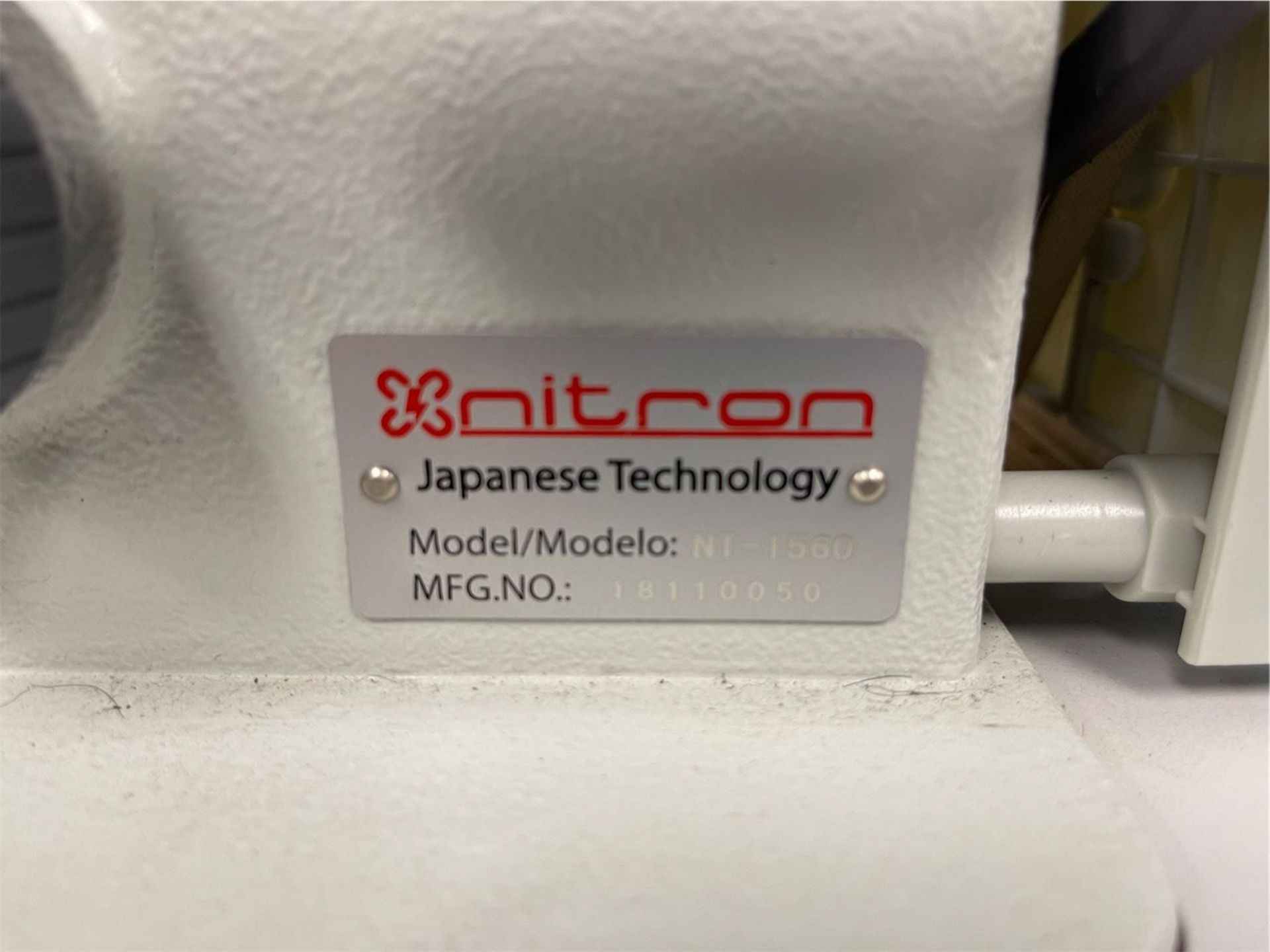 Nitron-Geling Model NT-1560 Double Needle Automatic Walking Foot Sewing Machine, S/N: 18110050; with - Image 9 of 9