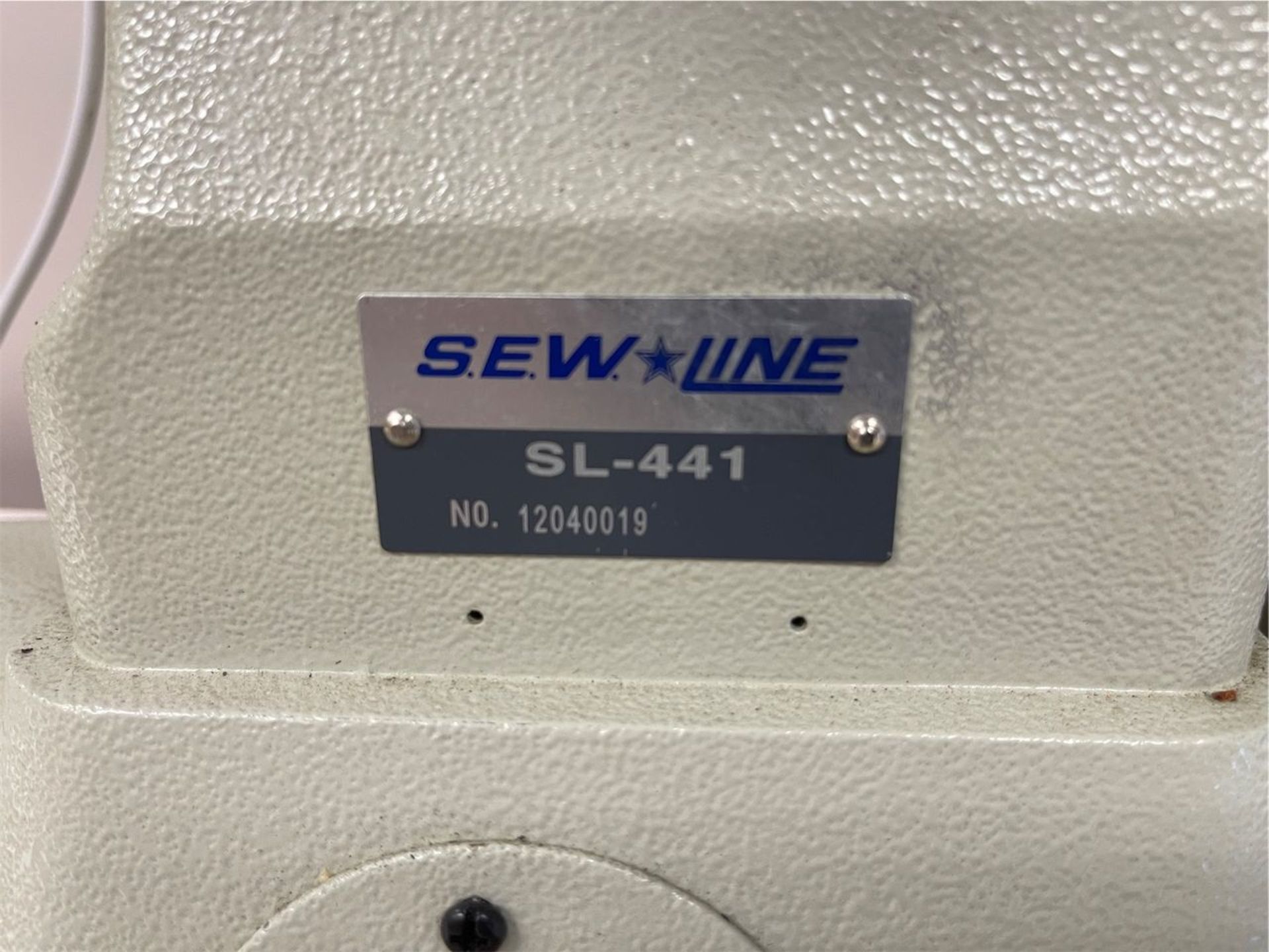 Sew Line Model SL-441 Single Needle Extra Heavy Duty Cylinder Bed Walking Foot Sewing Machine, S/ - Image 9 of 9