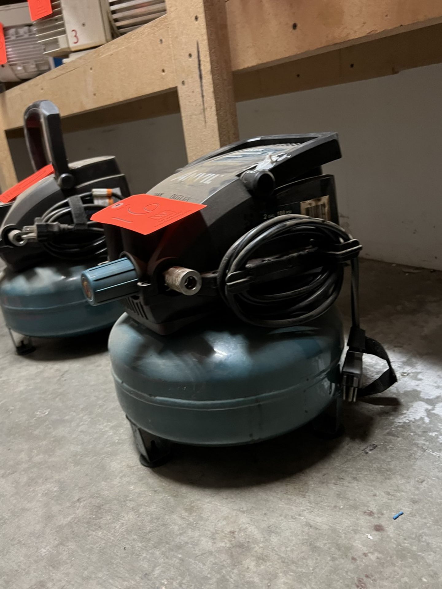 Anvil 2-Gal. Cap. Model 1002-714-647 Air Compressor, S/N: 4272018 (2018); 100-PSI, 0.7-SCFM @ 40-PSI - Image 3 of 4