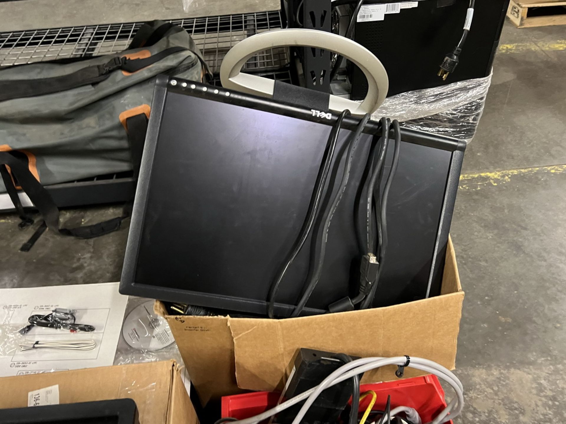 Lot - Assorted Computer Screens, Keyboards, Mice, Servers and Wires (on Skid) - Image 4 of 7