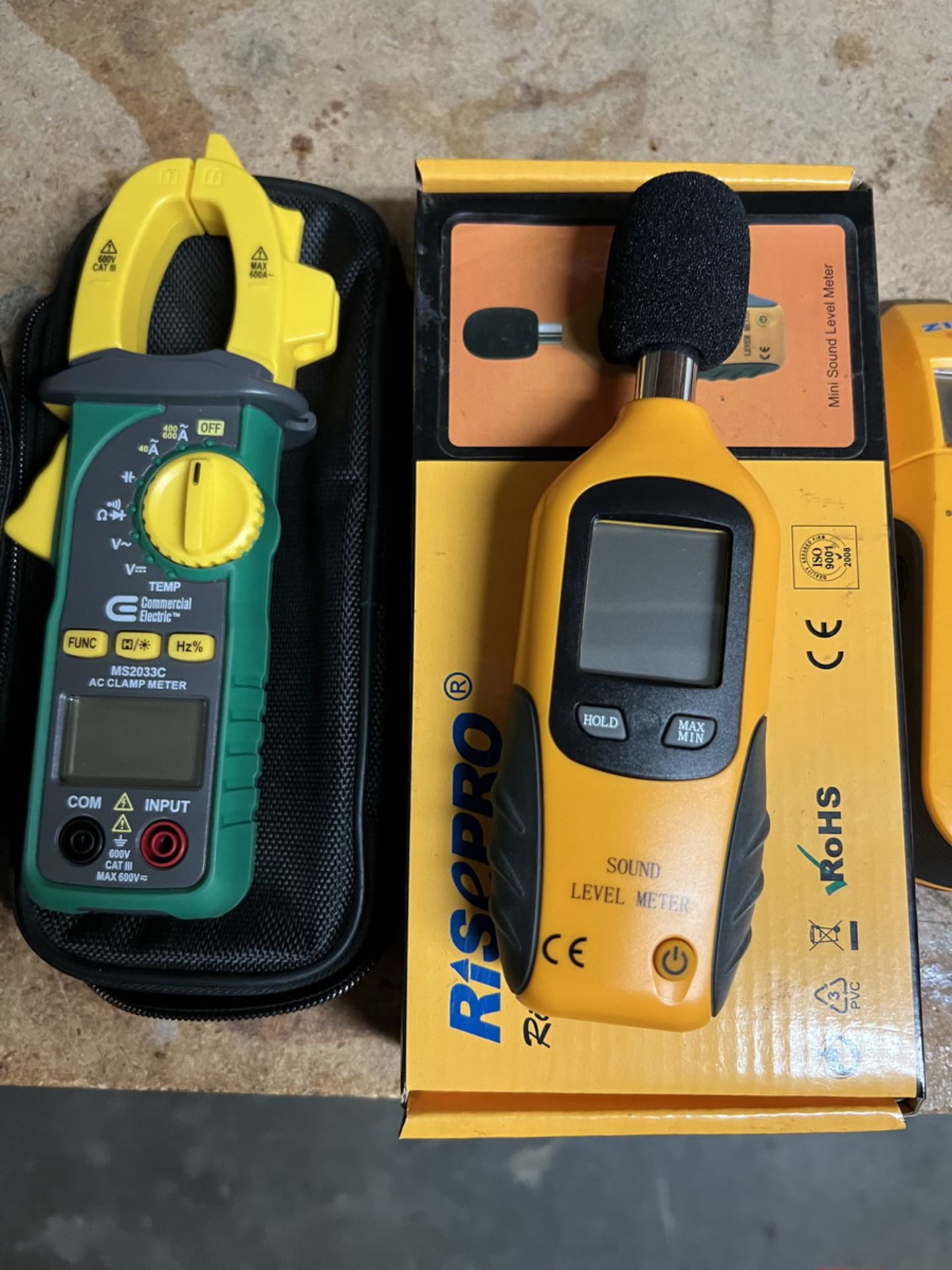 Lot - (1) Rise-Pro Mini-Sound Meter; 31.5-Hz to 8-KHz Frequency Range, 30-130 dB Measuring Level - Image 3 of 4