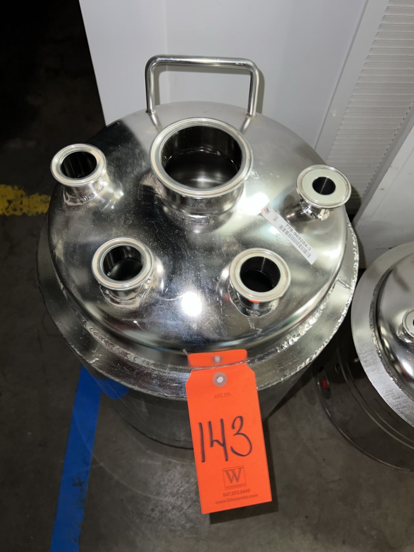 Stainless Steel Jacketed Tank/Reactor; 15/20-Liter (approx.) Capacity - Image 2 of 2