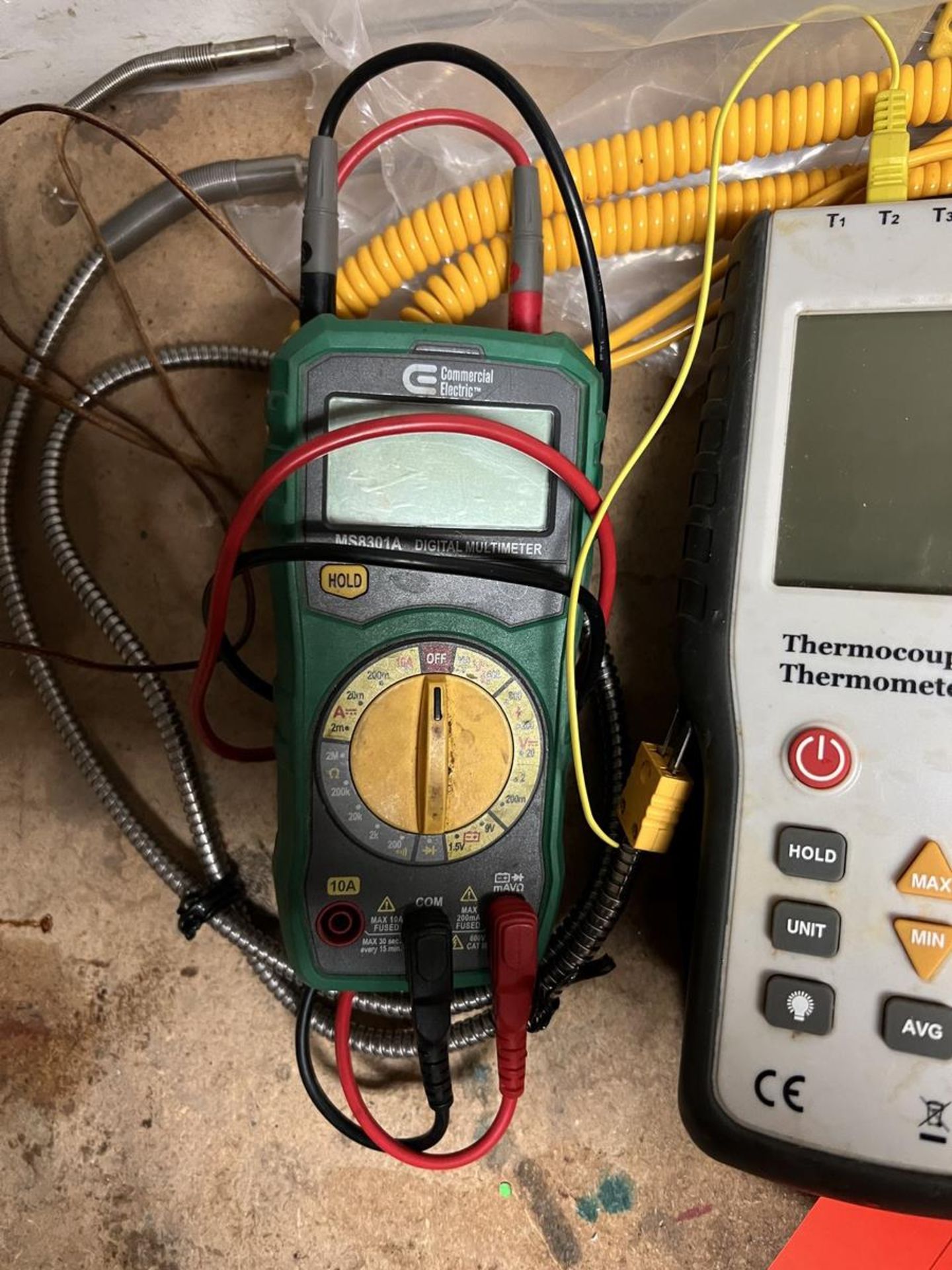 Lot - (1) Commercial Electric Model MS8301A Digital Multimeter; 200mA, 600-Cat, and (1) 9V - Image 3 of 3