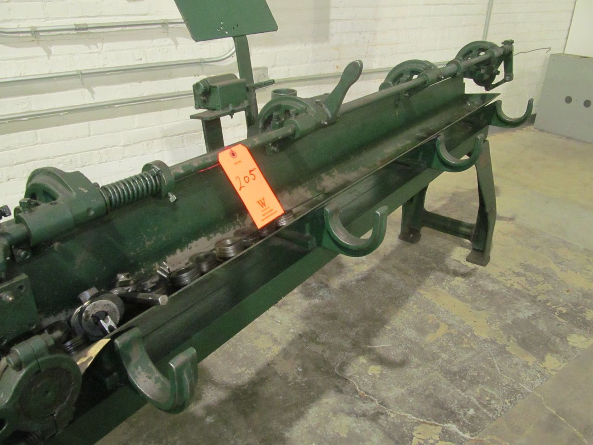 Lewis Machine Co. Wire Straightener; with 6 ft. Cutting Length (Located at 2630 Division St., - Image 3 of 6