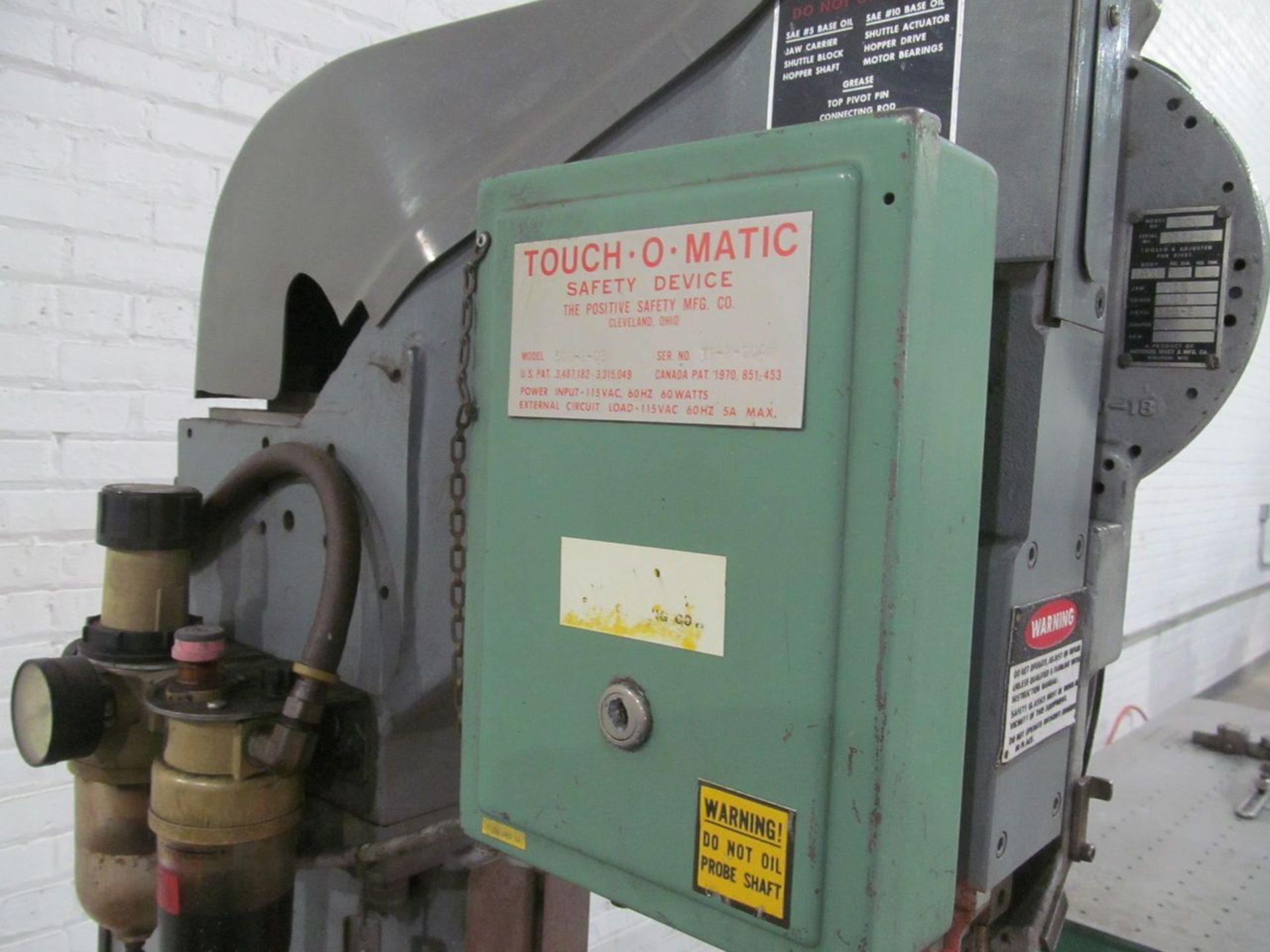 National Rivet & Mfg. Co. Model 500A Riveter, S/N: 1683; with Model 600 Feeder S/N; 1112H2, 156 - Image 5 of 6