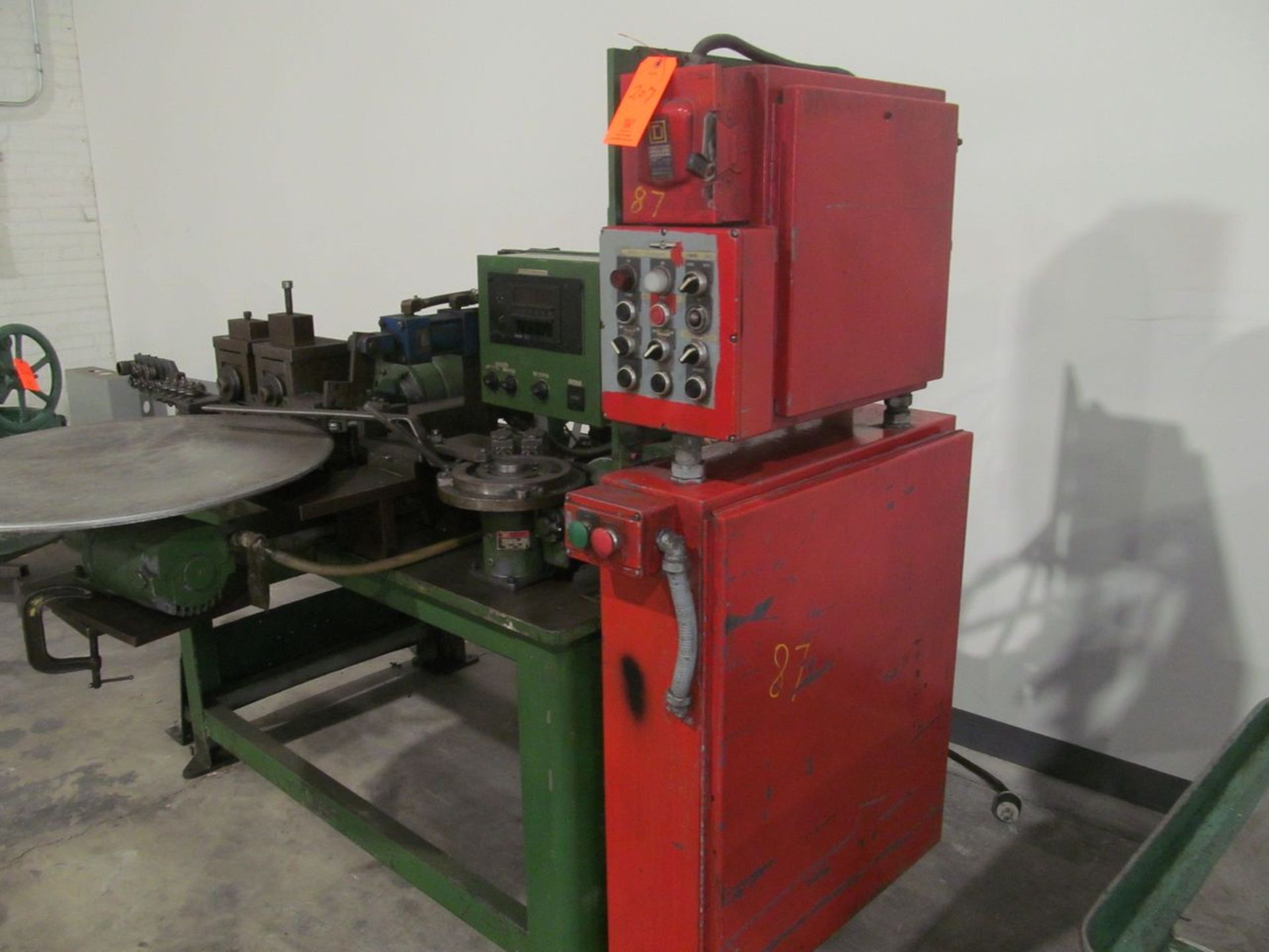 Wire Forming Machine; Custom Made, with Cooper-Weymouth .187 Dia. 7-Rolls Wire Straightener S/N: - Image 6 of 8