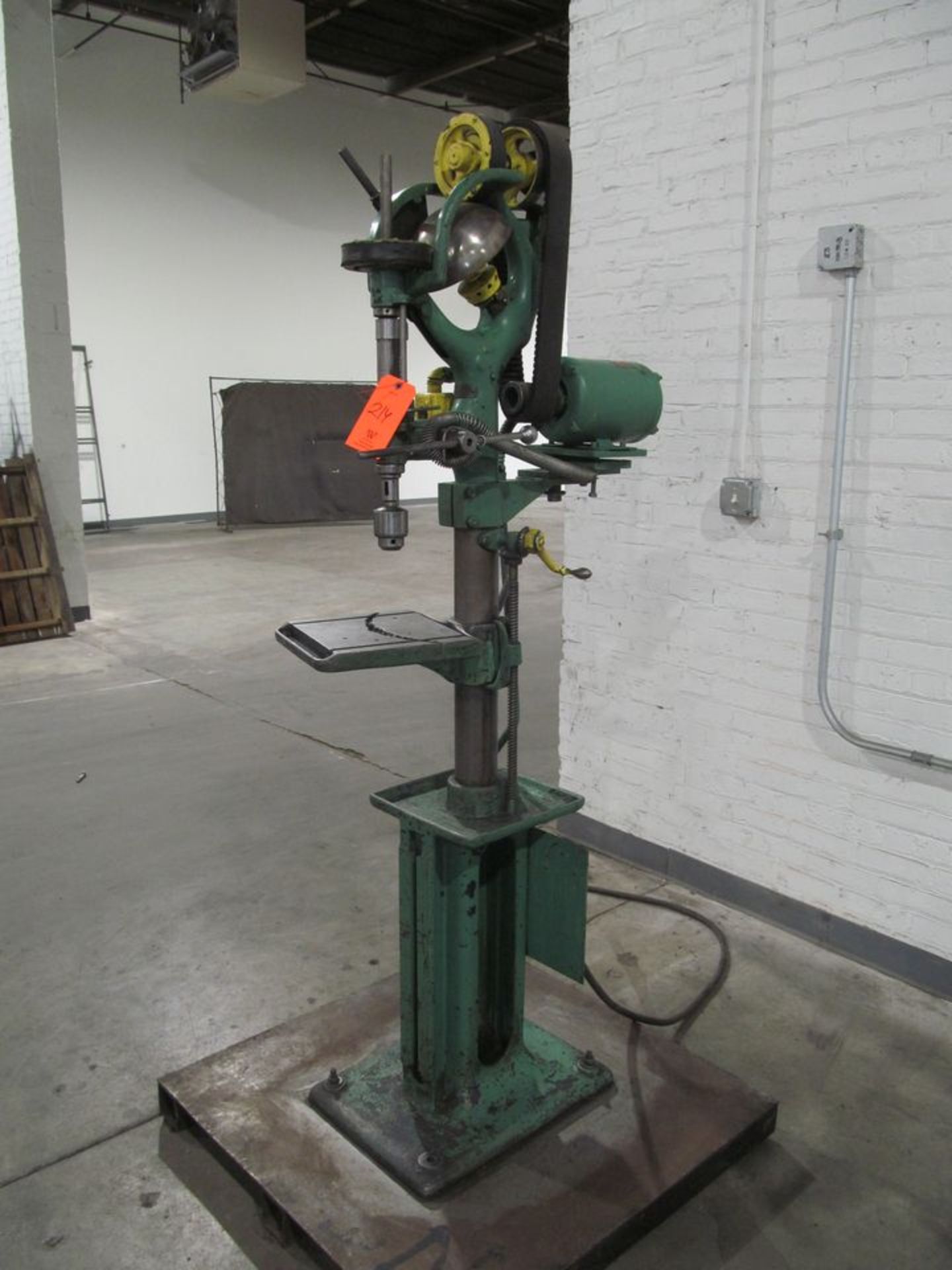 12 in. Single Spindle Vertical Boring Machine; Belt-Driven, 1/2-HP, 9-1/2 in. x 11-1/2 in. Table ( - Image 2 of 3