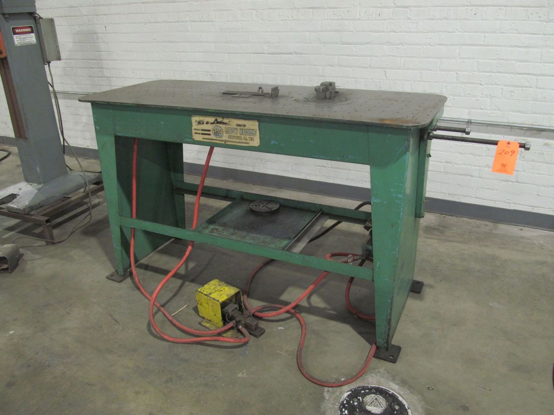 Lubow Machine Co. (LMC) Model ML-6 Wire Bender, S/N: 11-72; 60 in. x 24 in. Table, 10 in. Rotating - Image 2 of 5