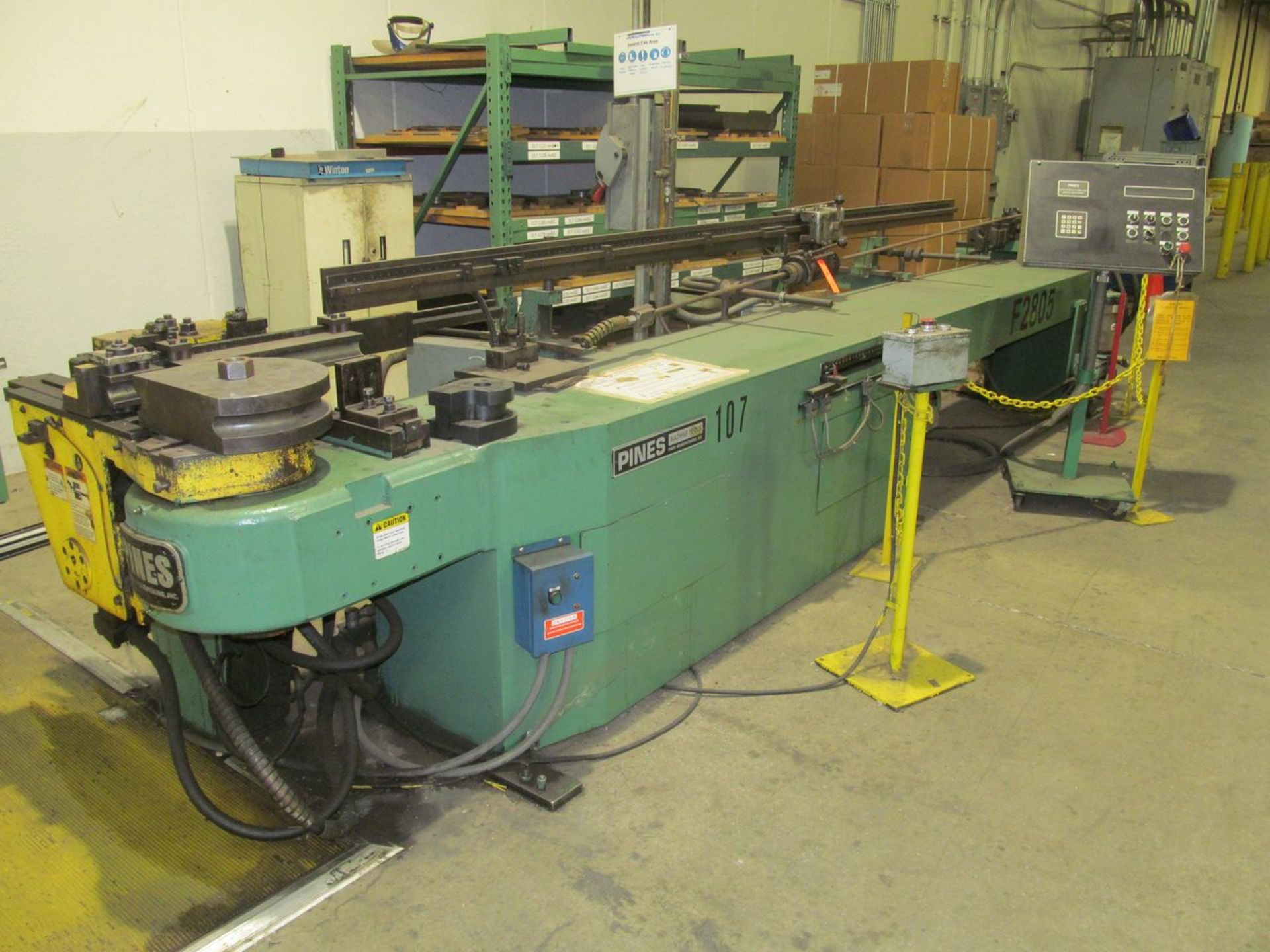 Pines 1-1/4 in. Heavy-Duty Horizontal Semi-Automatic Tube Bender, S/N: 11205-97053 (1997); with - Image 2 of 11