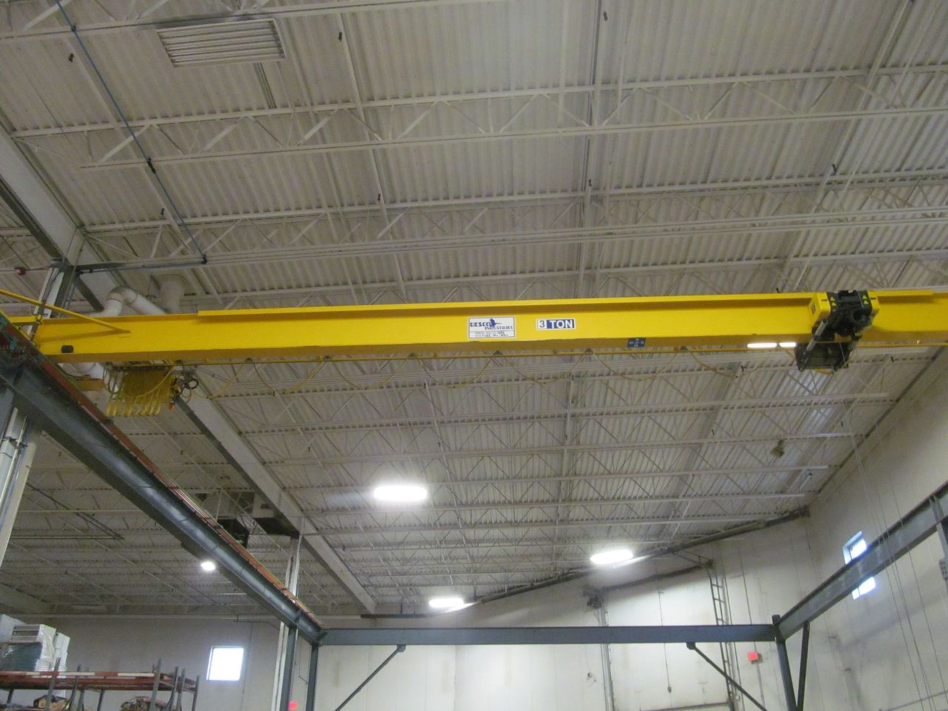 Uesco 3-Ton Capacity Free-Standing Bridge Crane System, S/N: 11-3086 (2016); with Remote Control, - Image 4 of 9