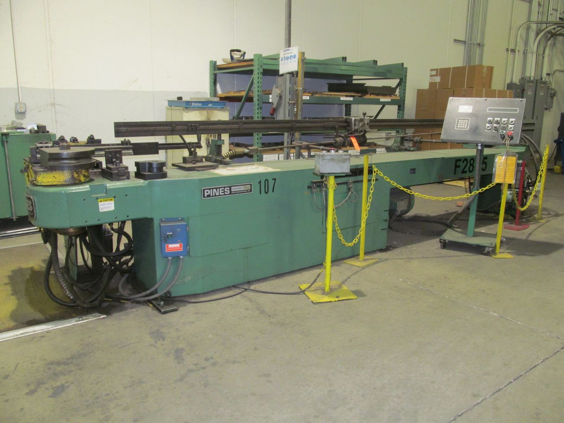 Pines 1-1/4 in. Heavy-Duty Horizontal Semi-Automatic Tube Bender, S/N: 11205-97053 (1997); with