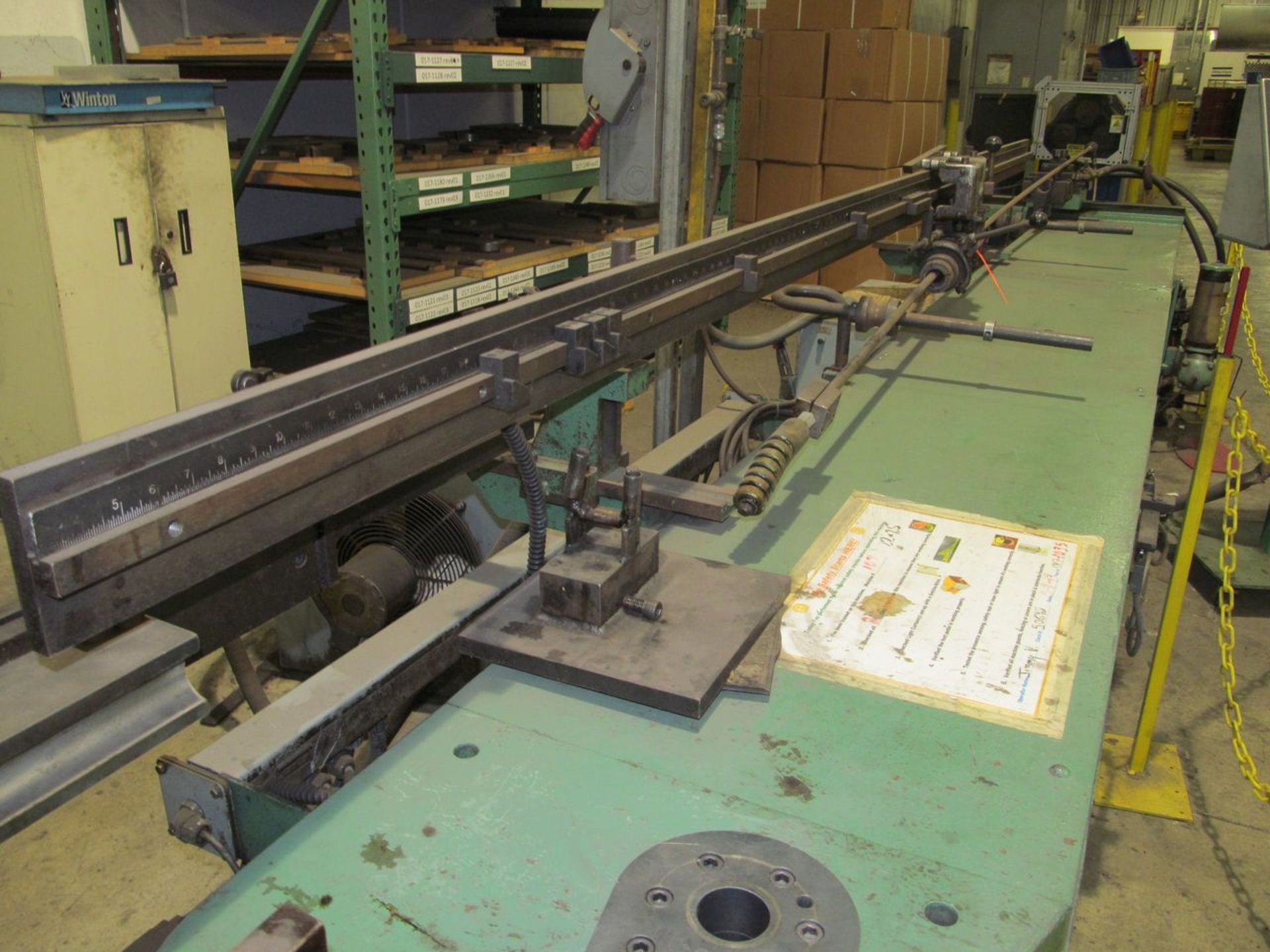 Pines 1-1/4 in. Heavy-Duty Horizontal Semi-Automatic Tube Bender, S/N: 11205-97053 (1997); with - Image 4 of 11