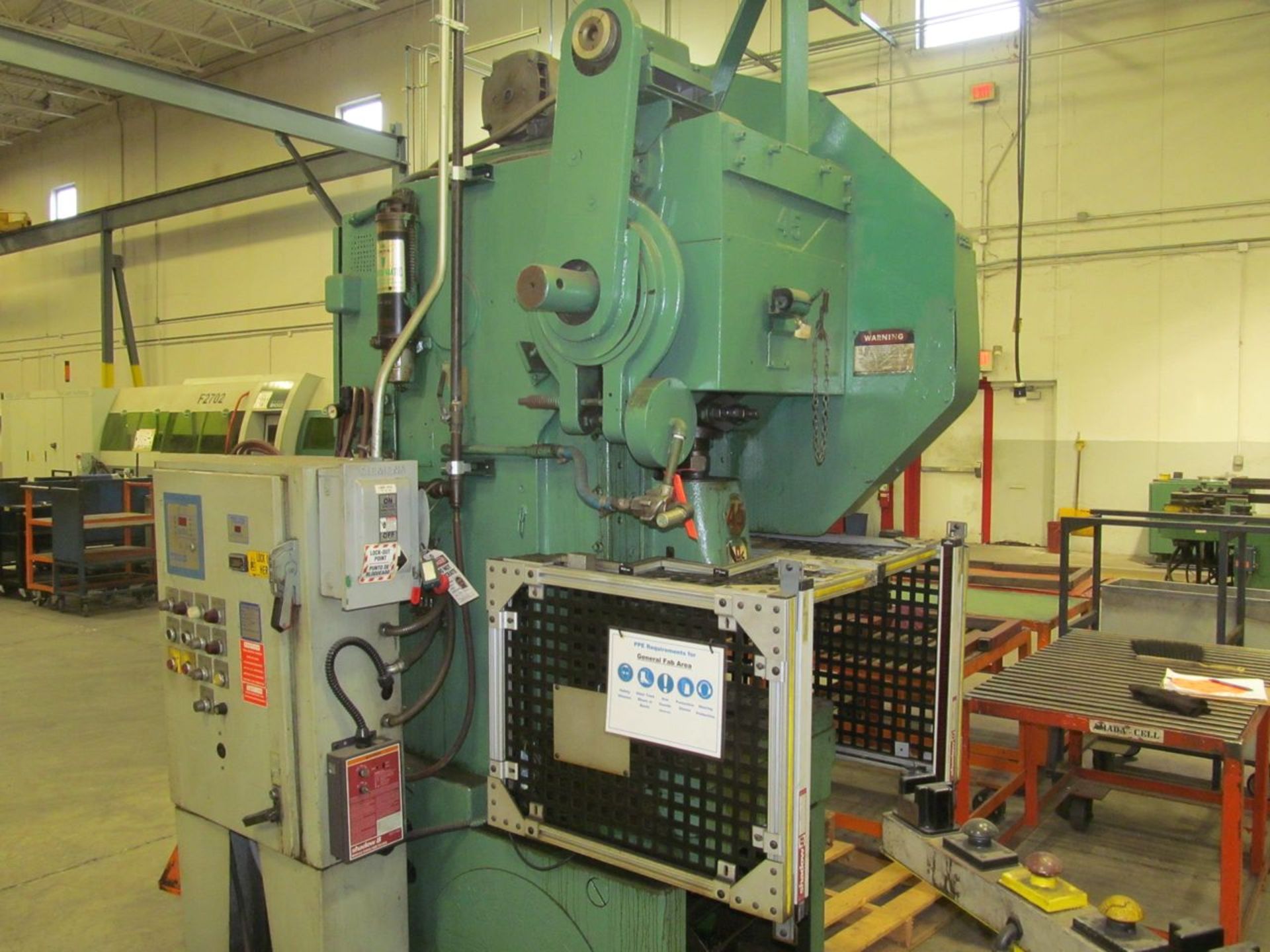 Federal 45-Ton Capacity No. 45 O.B.I. Stamping Press, S/N: 45-393; with Triad Model 3200 Punch Press