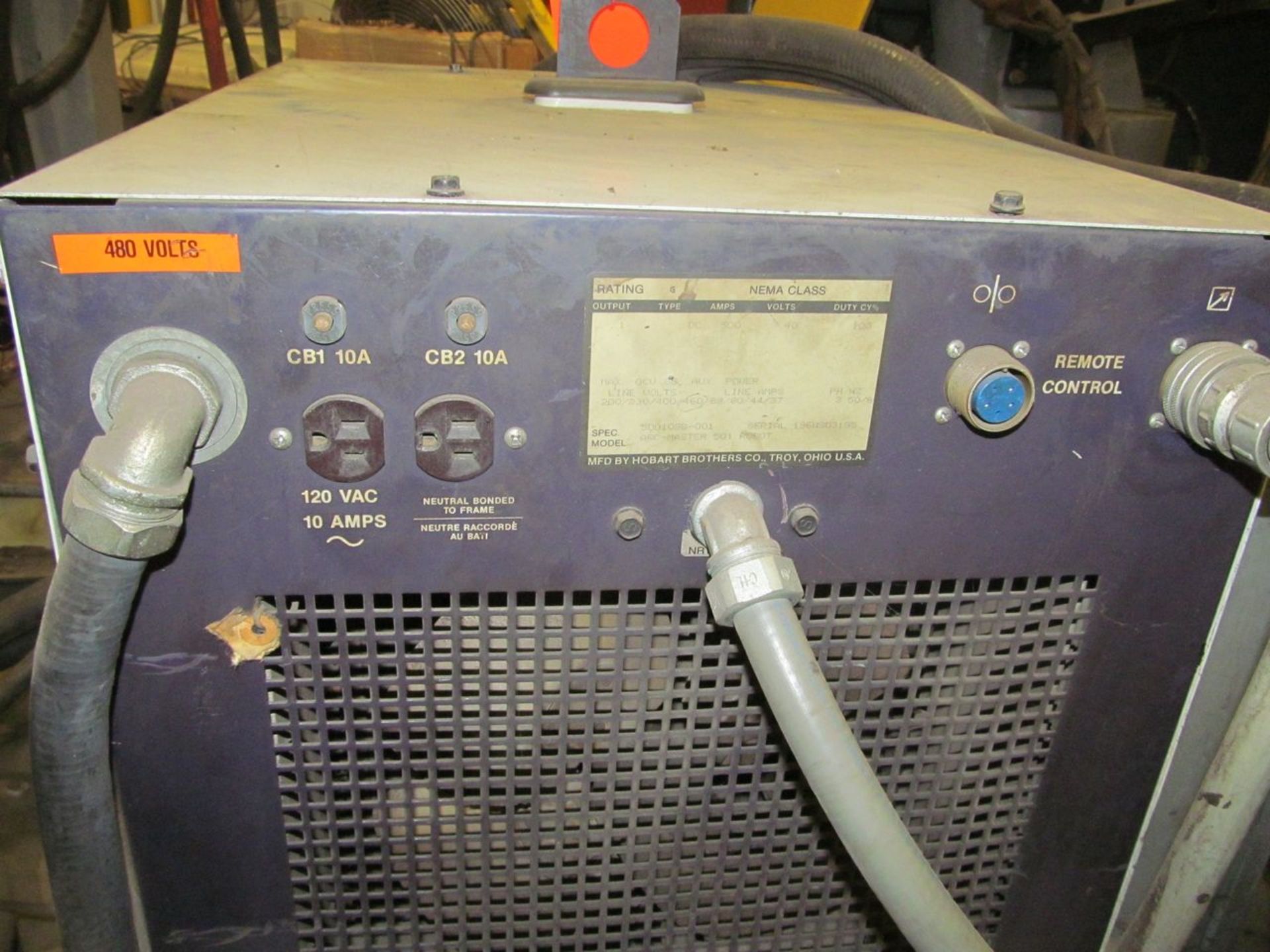 Hobart 500-Amp Model Arc-Master 501 Robot Multi-Process Arc Welding Power Source, S/N: - Image 3 of 6