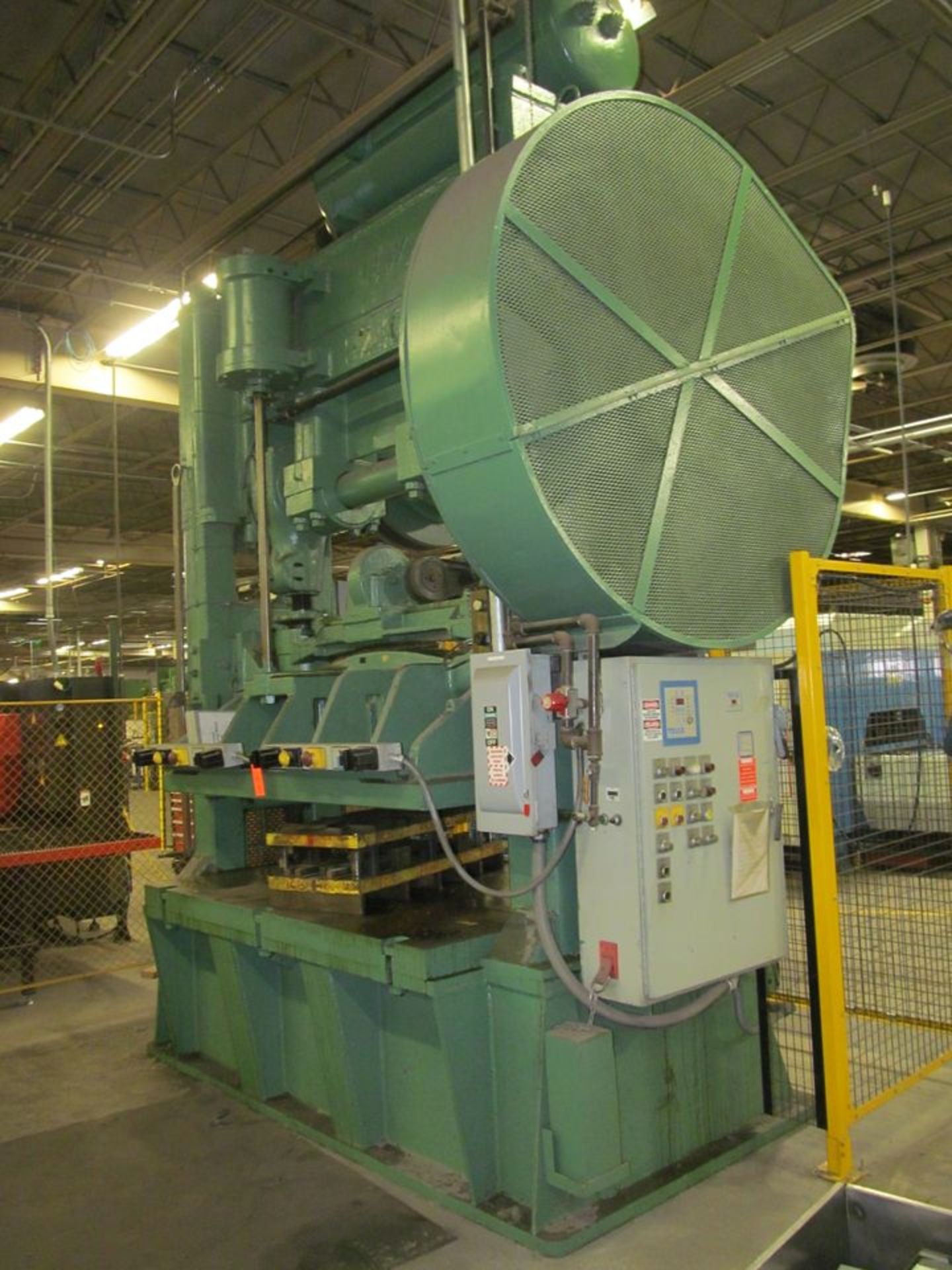 Bliss 160-Ton Capacity (approx.) Model 6-1/2 - 84W Straight Side Double Crank Stamping Press, S/N: - Image 4 of 12