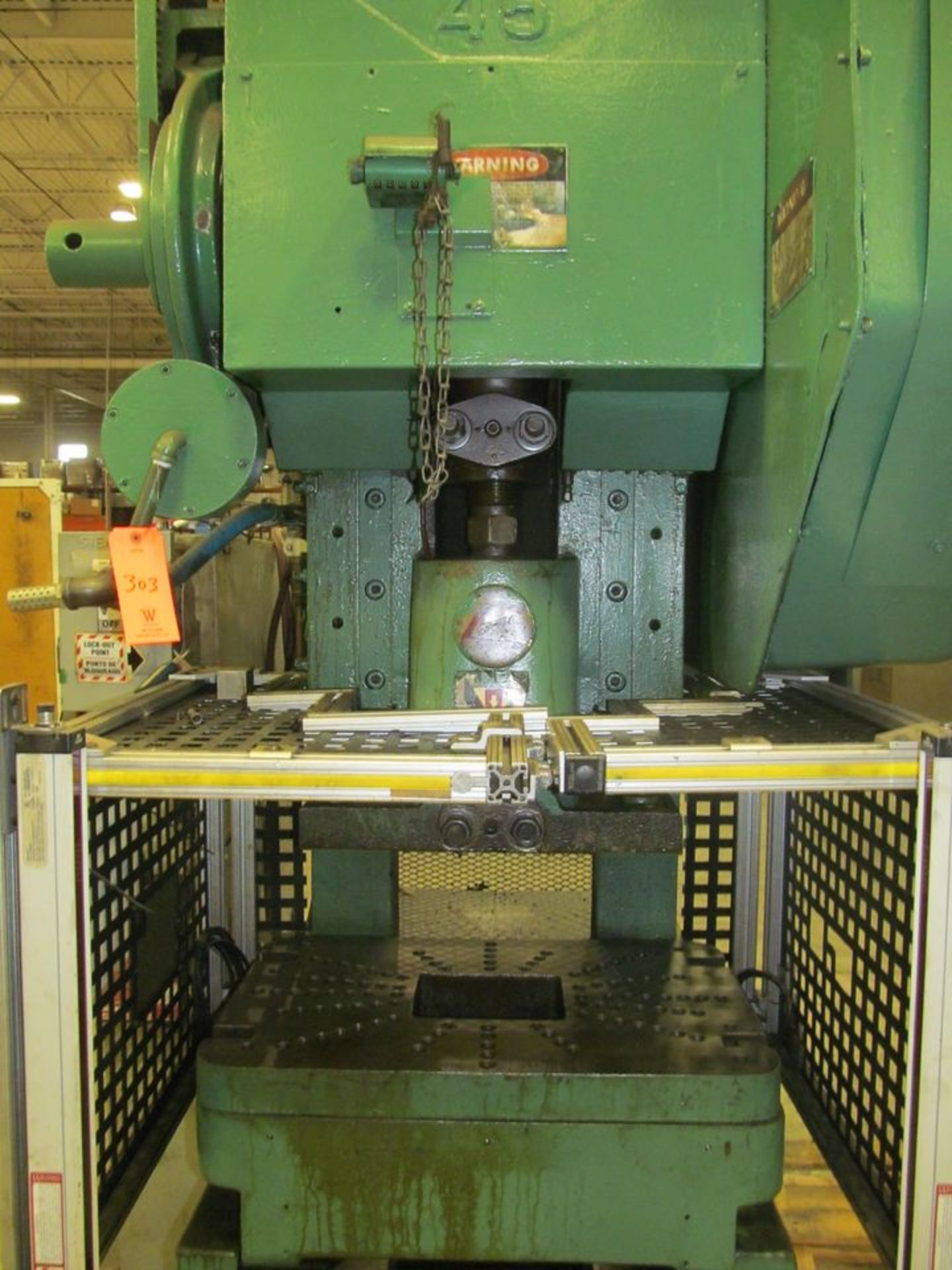 Federal 45-Ton Capacity No. 45 O.B.I. Stamping Press, S/N: 45-393; with Triad Model 3200 Punch Press - Image 6 of 8