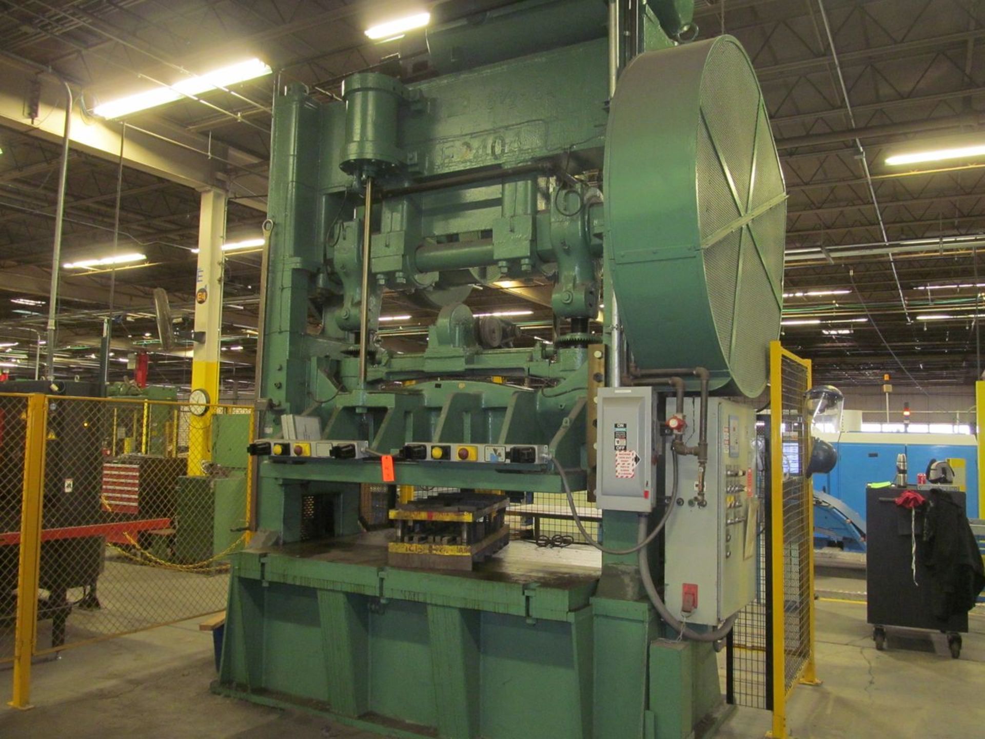 Bliss 160-Ton Capacity (approx.) Model 6-1/2 - 84W Straight Side Double Crank Stamping Press, S/N: - Image 2 of 12