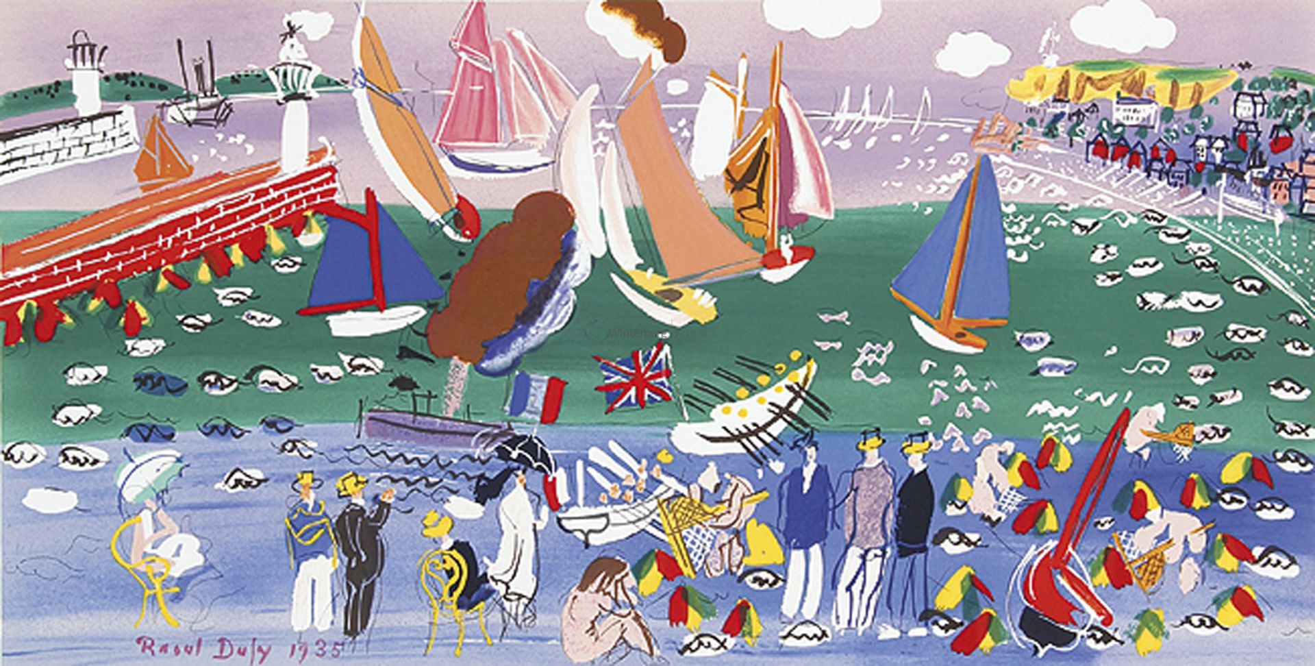 RAOUL DUFY: Baie de Sainte-Adresse.