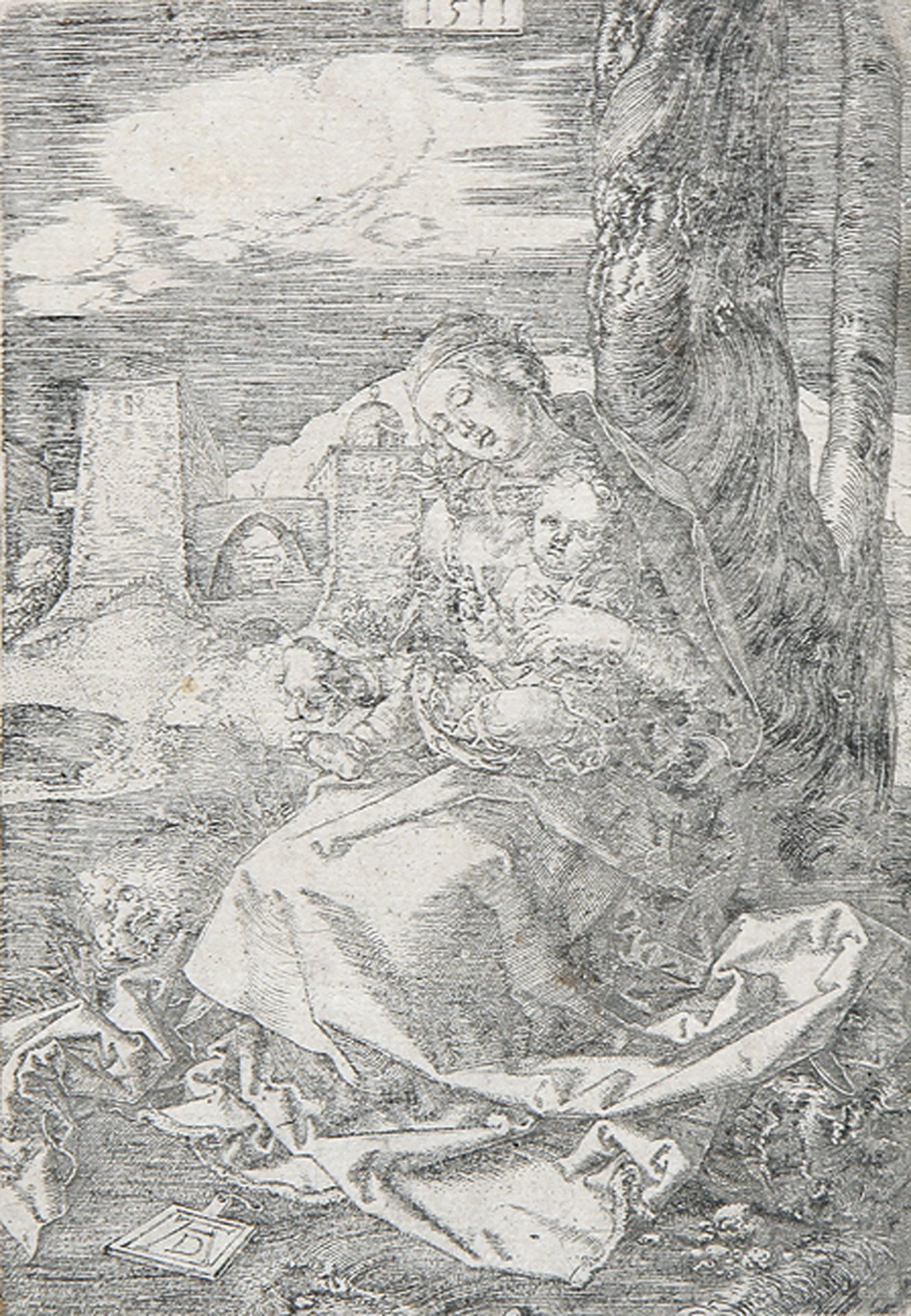 ALBRECHT DÜRER: Die Jungfrau mit der Birne.