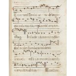 VARIA - MUSIK: Handschrift mit Noten und Texten zu kirchlichen Gesängen.