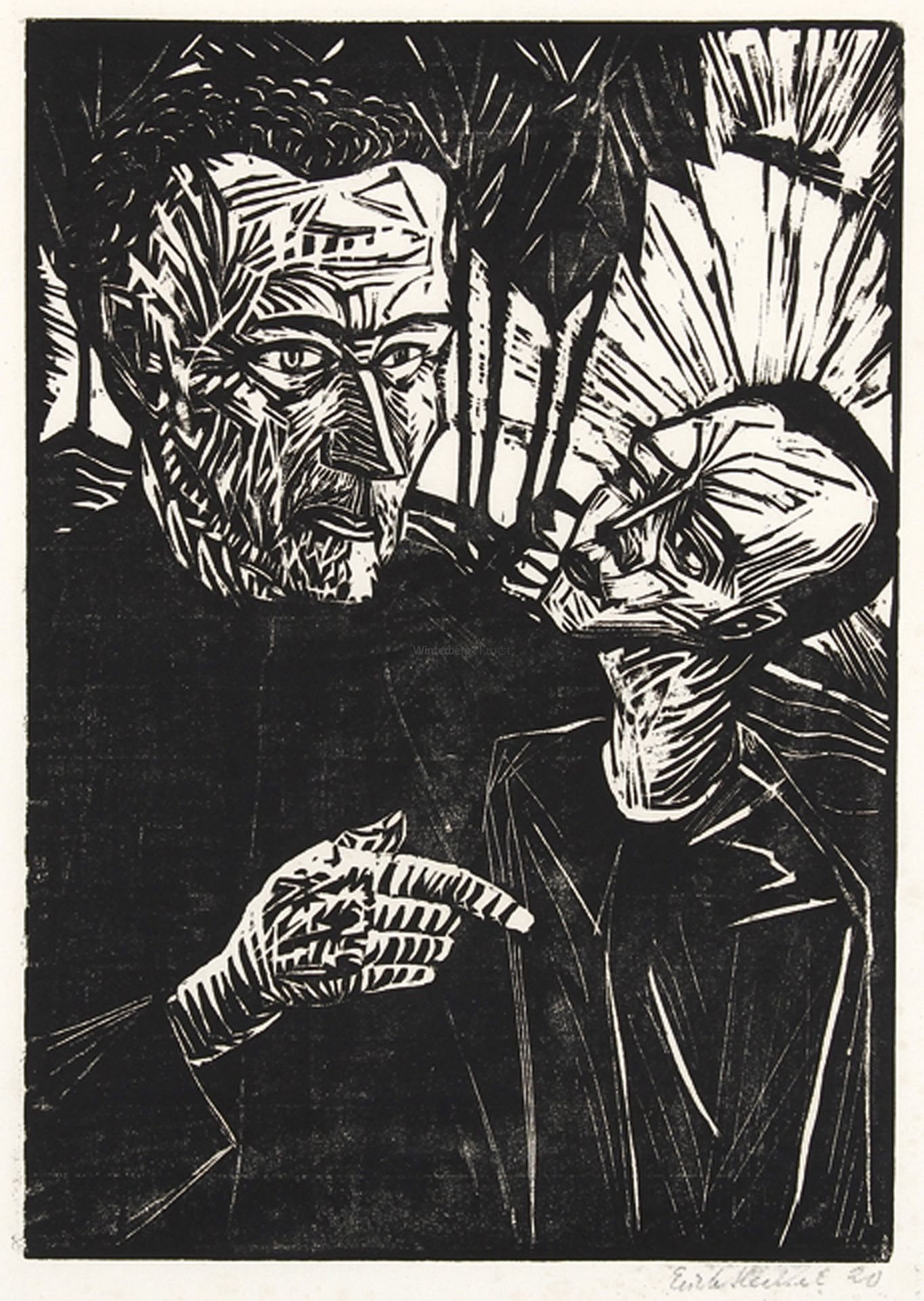 ERICH HECKEL: Der Spaziergang.