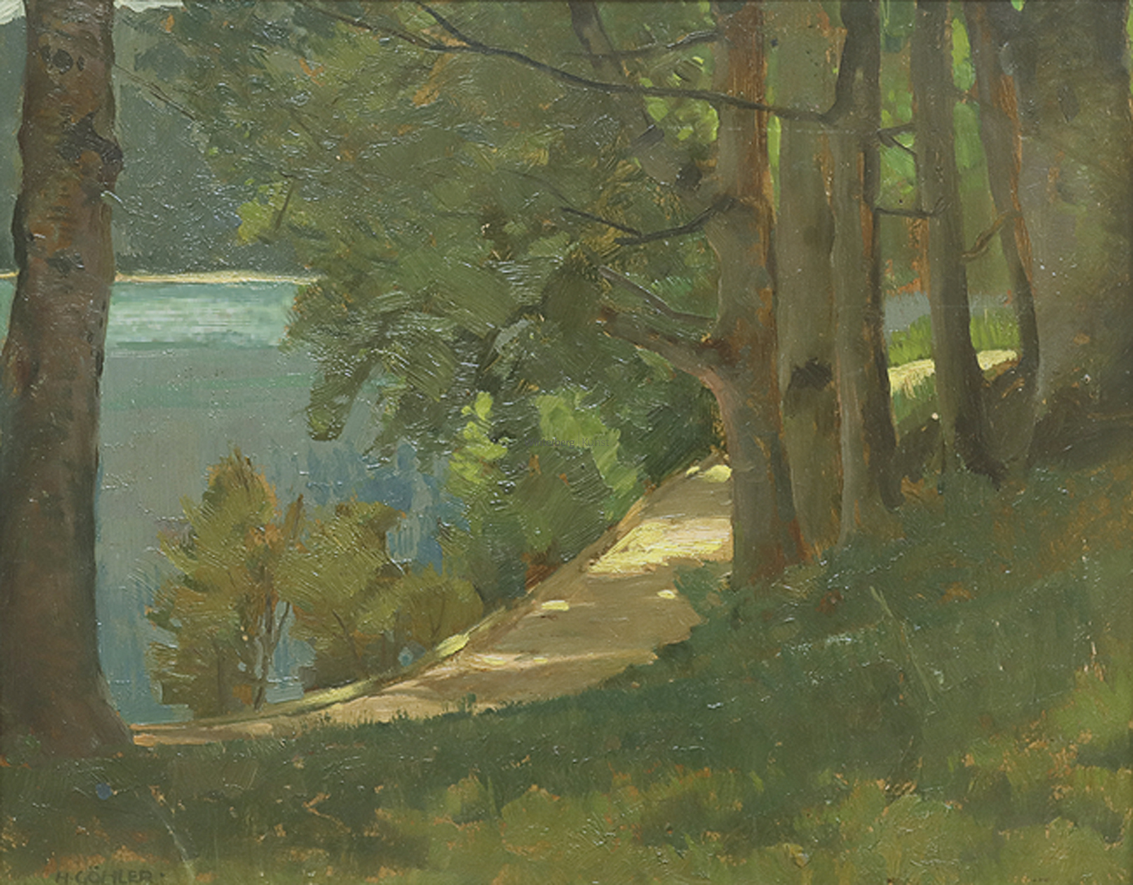 HERMANN GÖHLER: Weg am See.