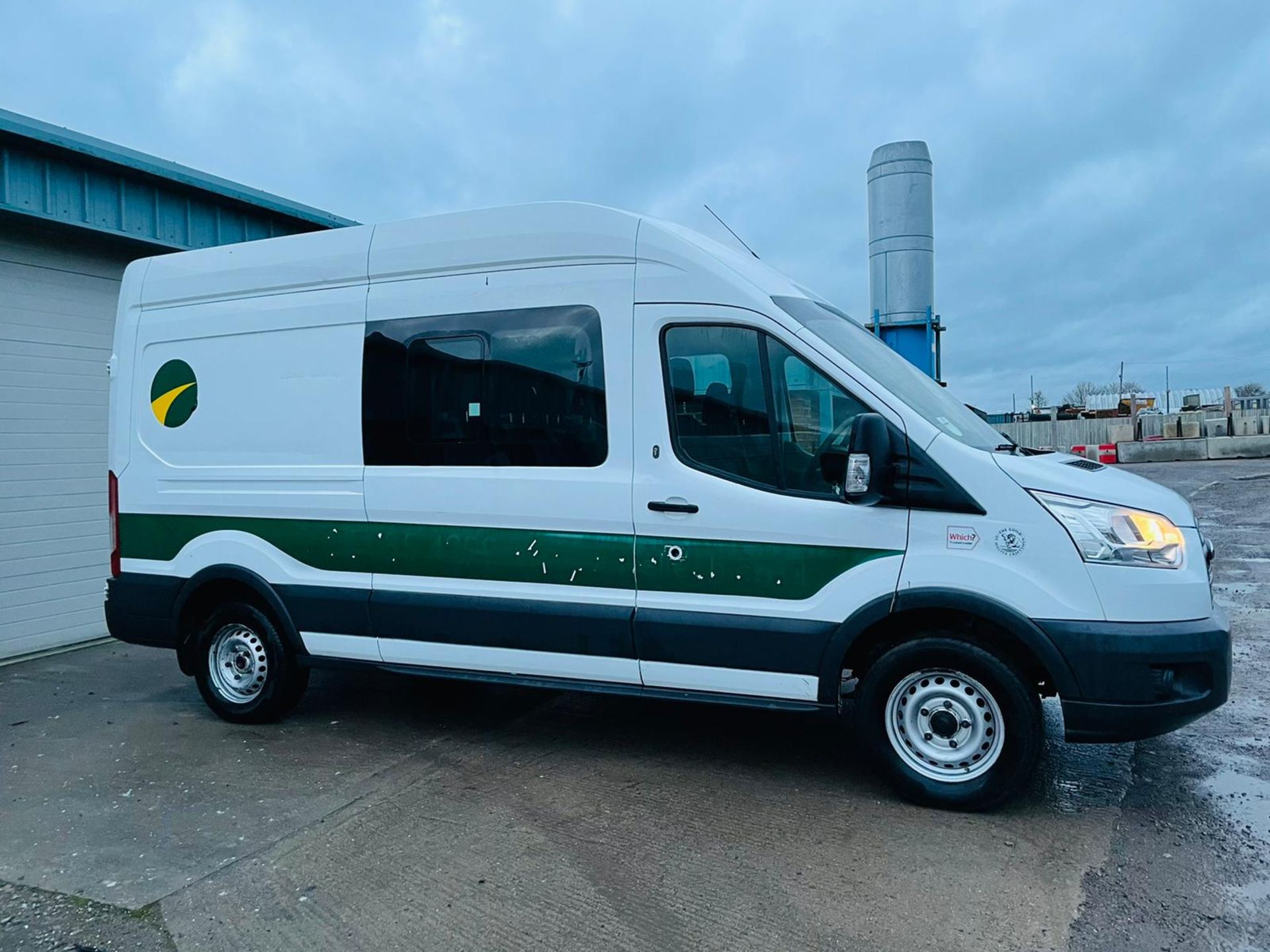 (RESERVE MET)FORD TRANSIT T350L "LWB HIGH ROOF" 6 SEATER DUALINER / CREW VAN - (2016 MODEL) - FSH - - Image 2 of 10