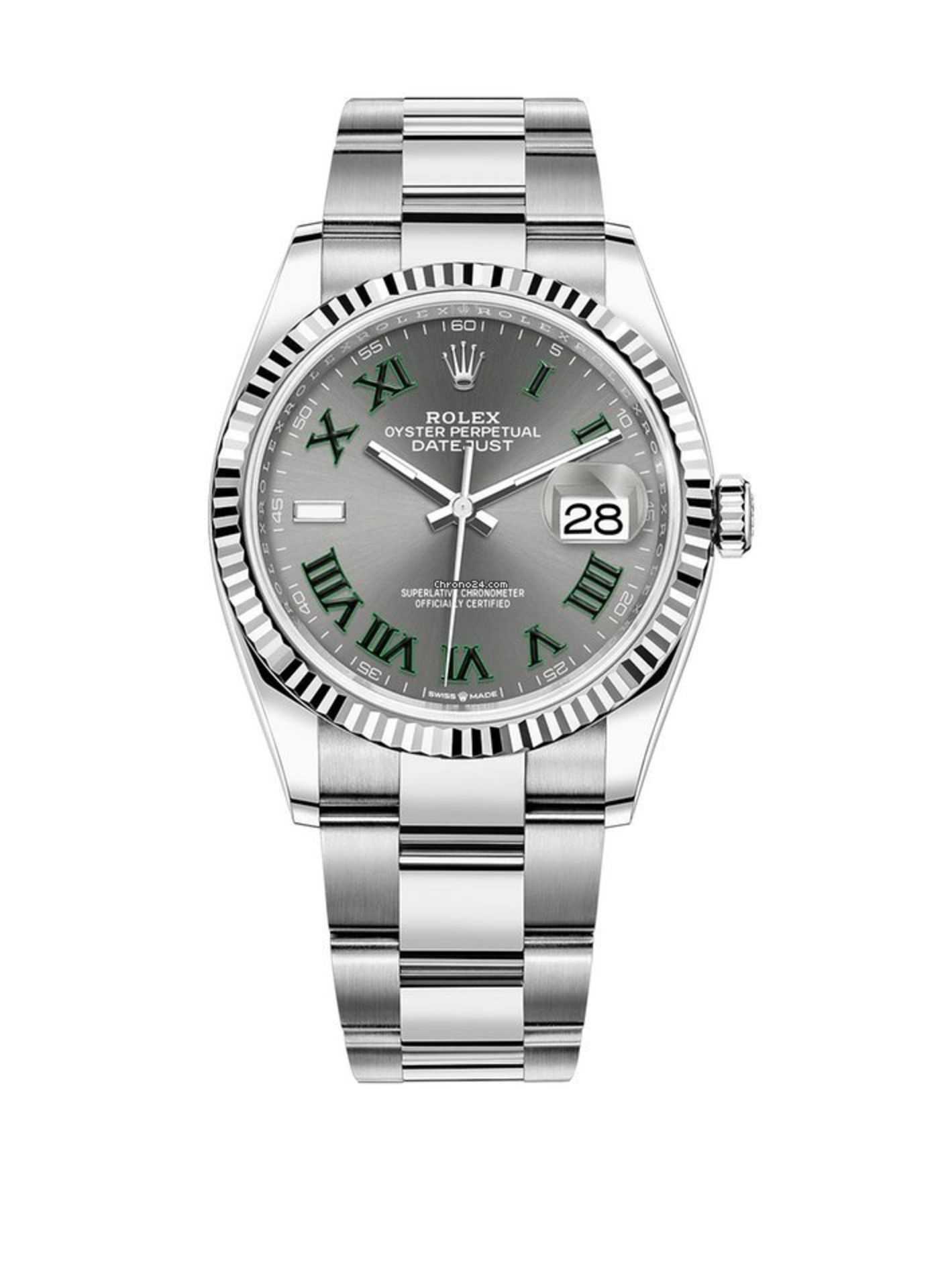 Reserve Met - ROLEX DATEJUST *WIMBLEDON DIAL* (2022 -UNWORN) OYSTER STEEL & 18CT WHITE GOLD (NO VAT) - Image 2 of 5