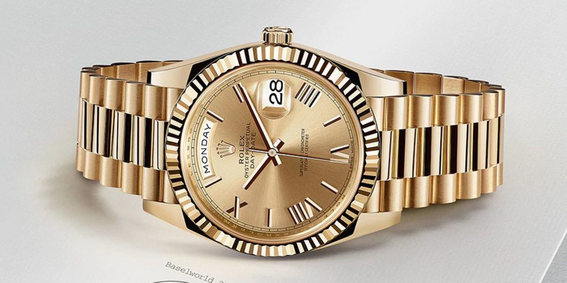 Rolex Day-Date 40mm *18ct Gold* (2022 Brand New / Unworn) *Champagne Dial - President Bracelet* - Image 2 of 16