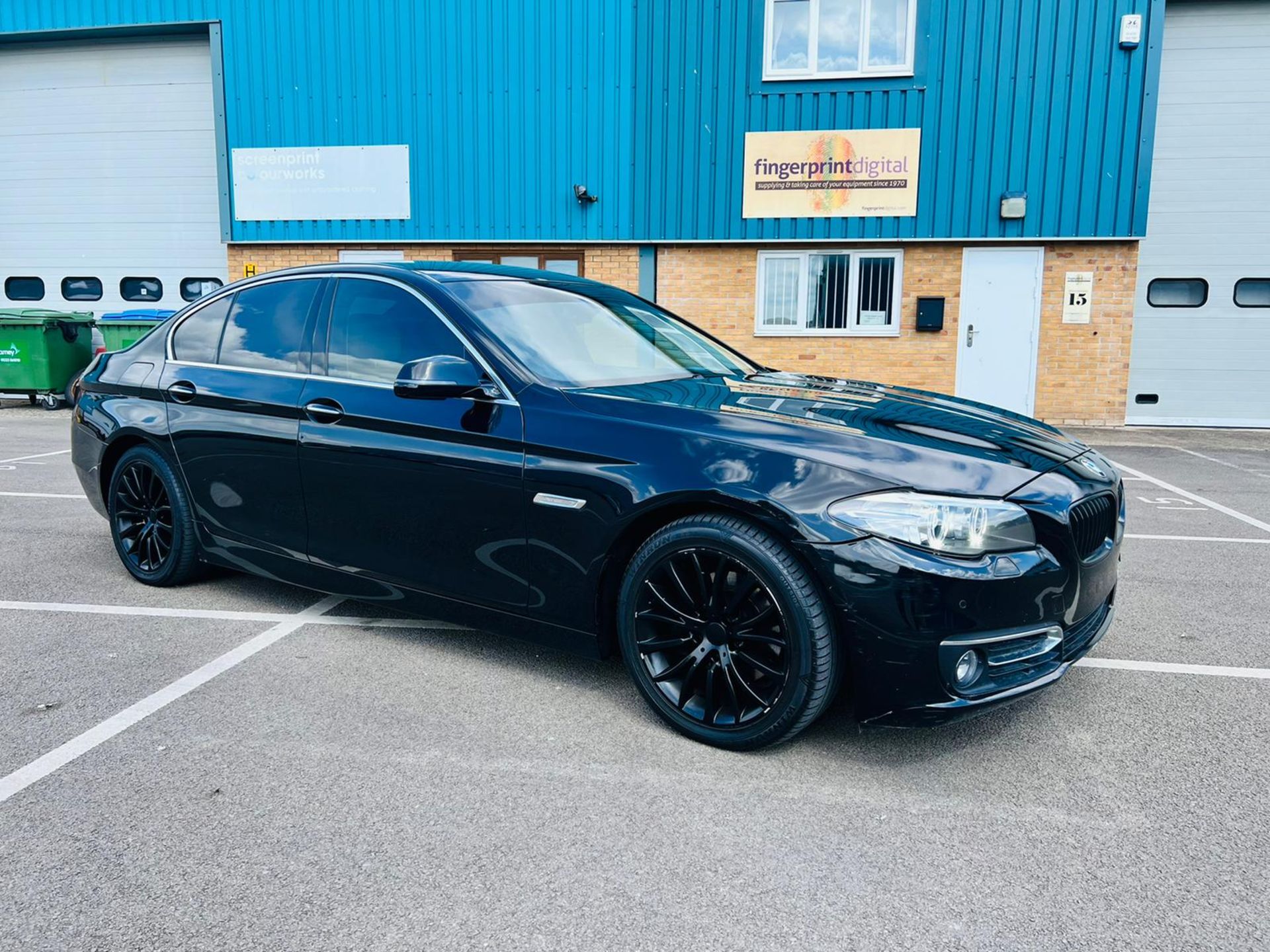 (Reserve Met) BMW 520d LUXURY EDTION STEP AUTO BLACK (190 BHP ) 2015 -15REG - SAT NAV -AIR CON -